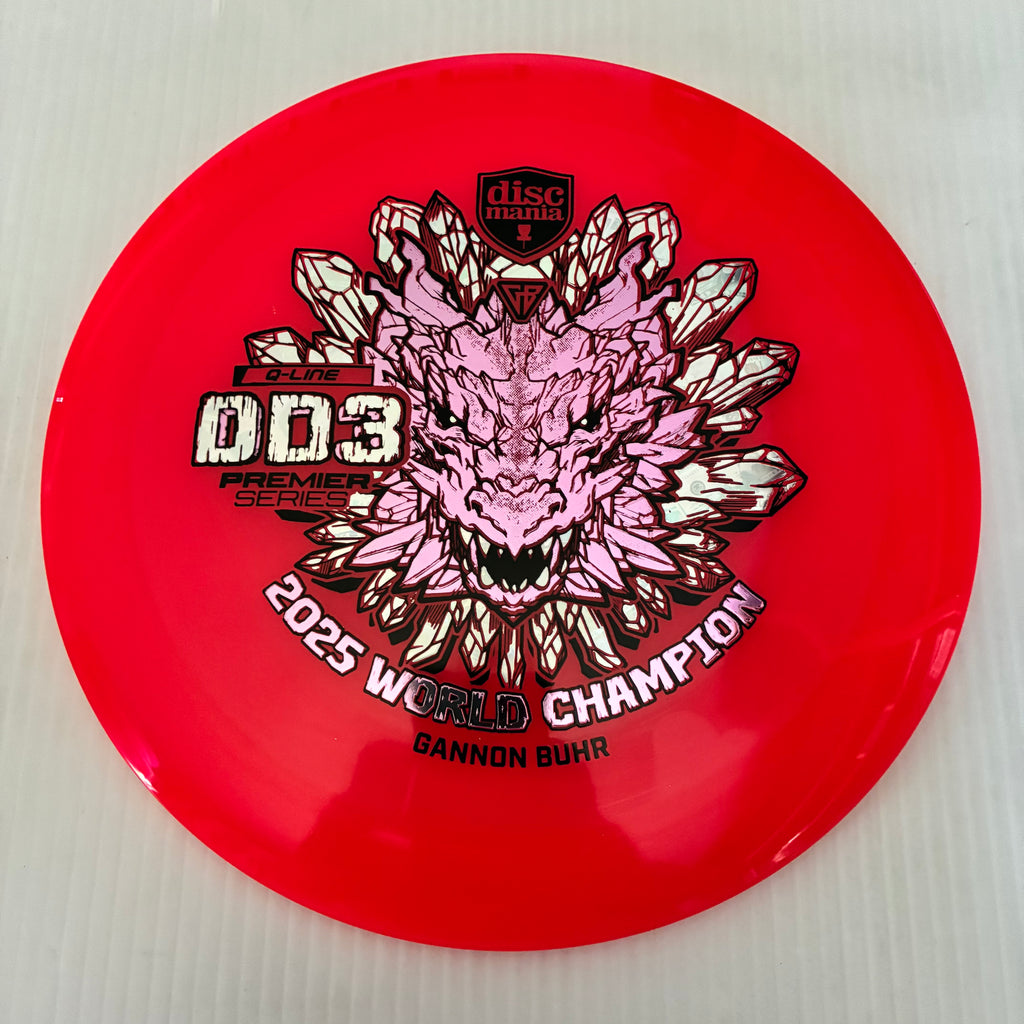 Discmania 2025 Gannon Buhr World Champion Premier Series Q-Line DD3 12/5/-1/3