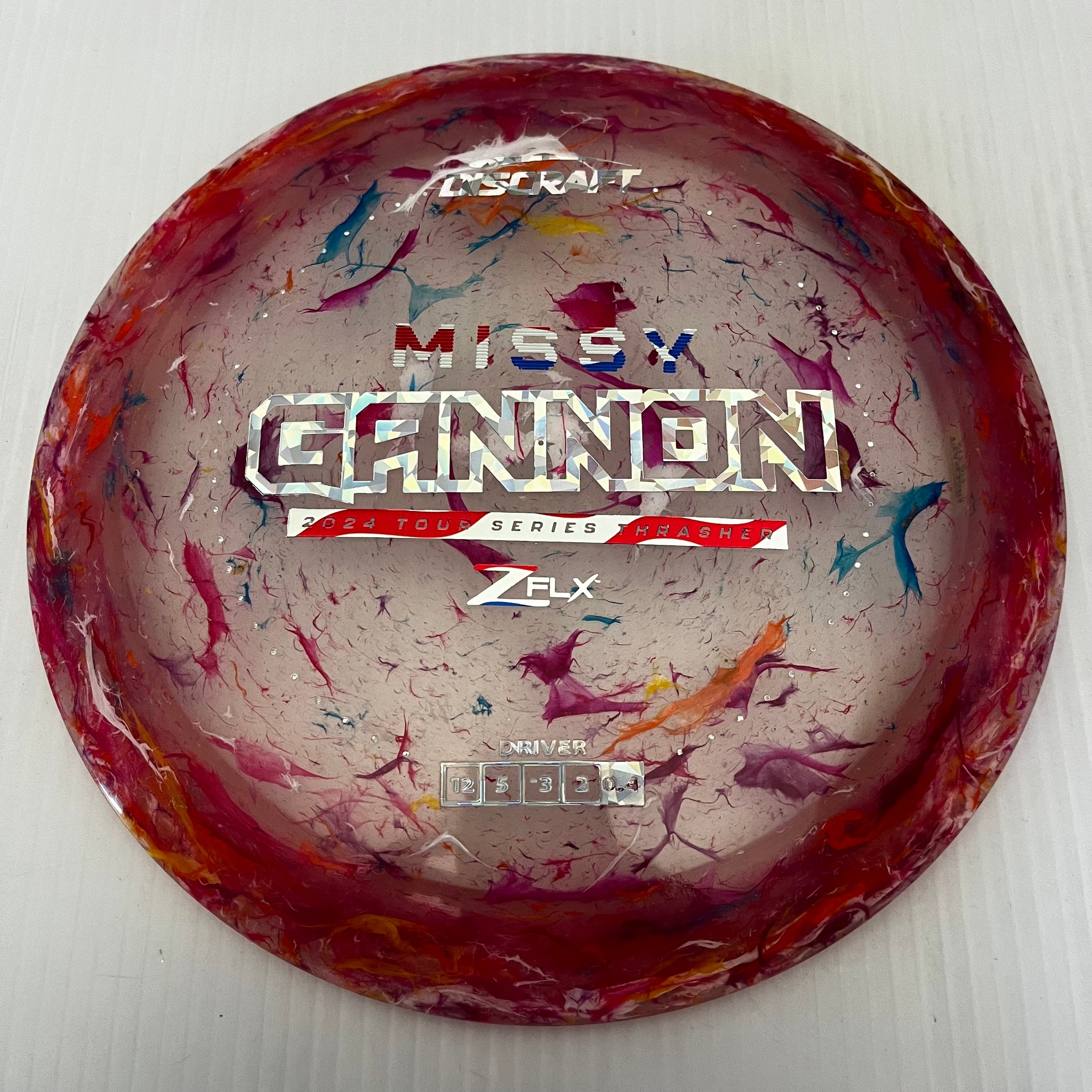 Discraft 2024 Missy Gannon Tour Series Jawbreaker Z FLX Thrasher 12/5/-3/2