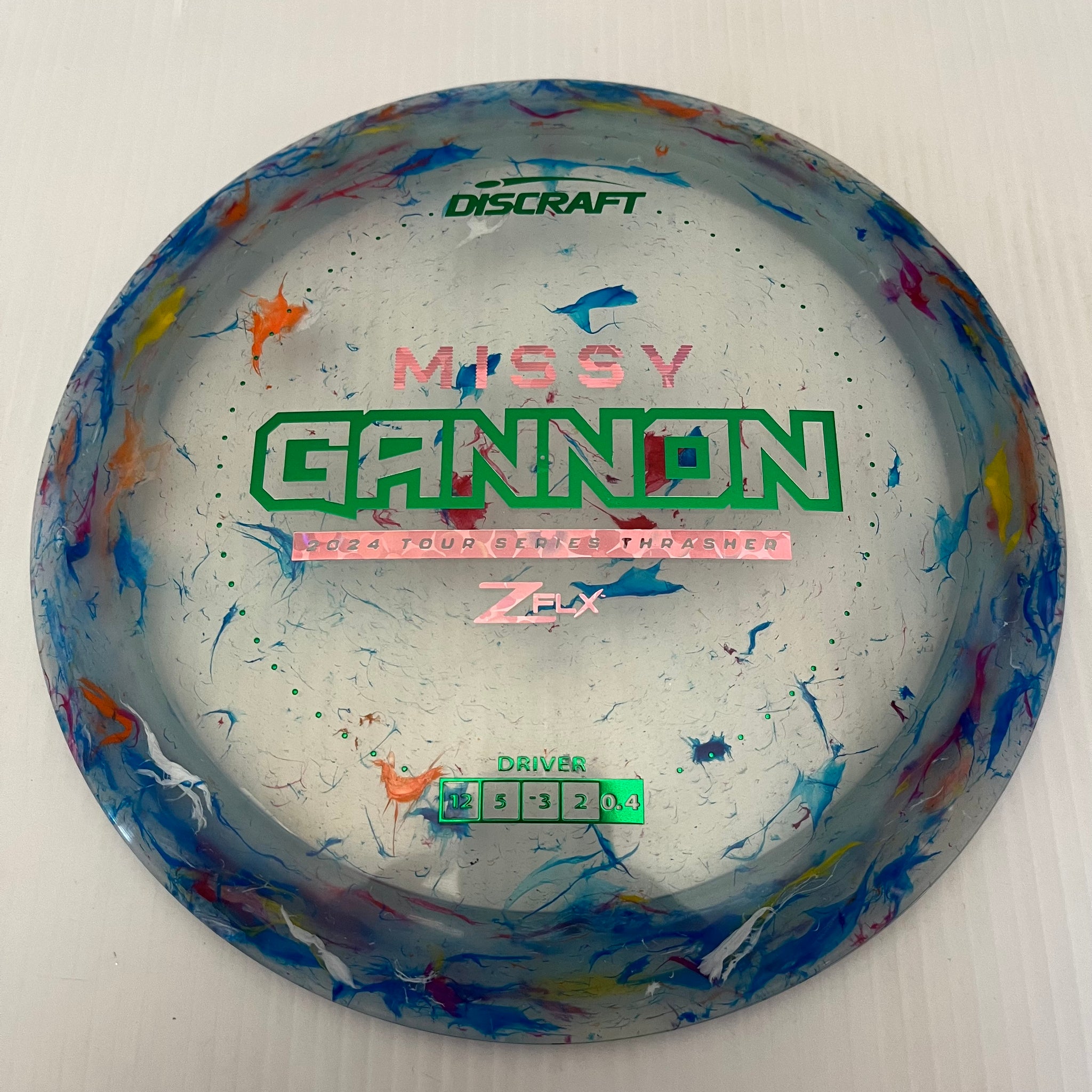 Discraft 2024 Missy Gannon Tour Series Jawbreaker Z FLX Thrasher 12/5/-3/2