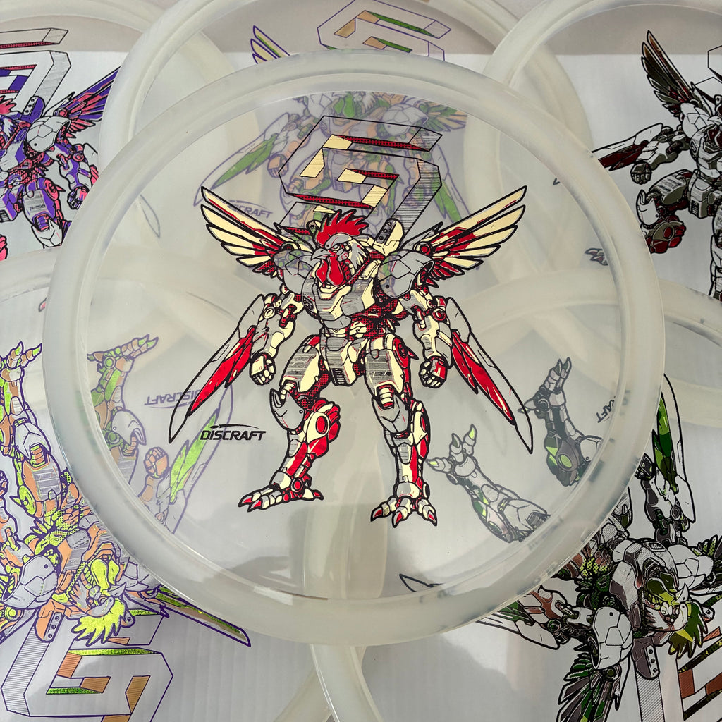 Discraft 3 Foil Chris Dickerson Robot Chicken Cryztal Z Buzzz 5/4/-1/1