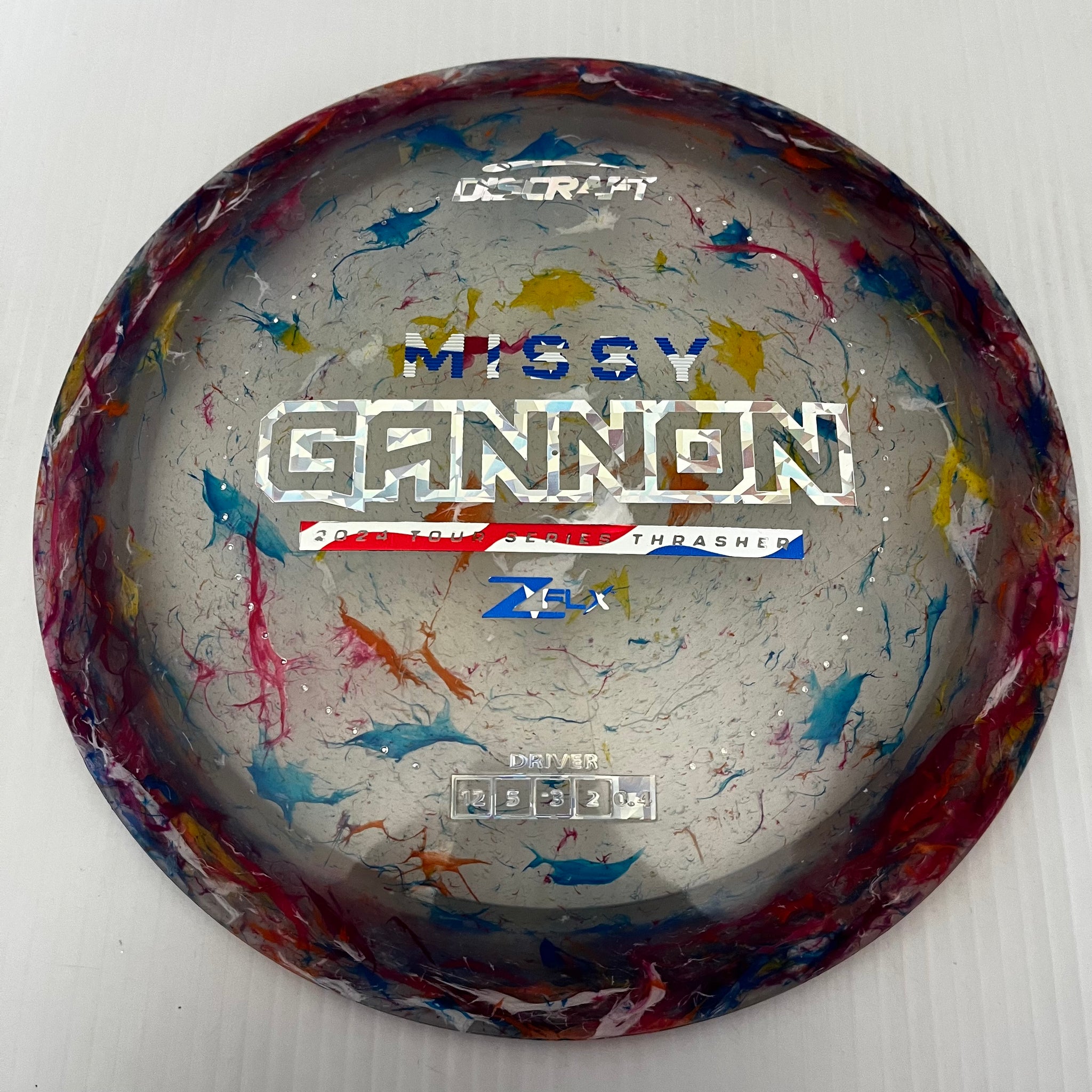 Discraft 2024 Missy Gannon Tour Series Jawbreaker Z FLX Thrasher 12/5/-3/2