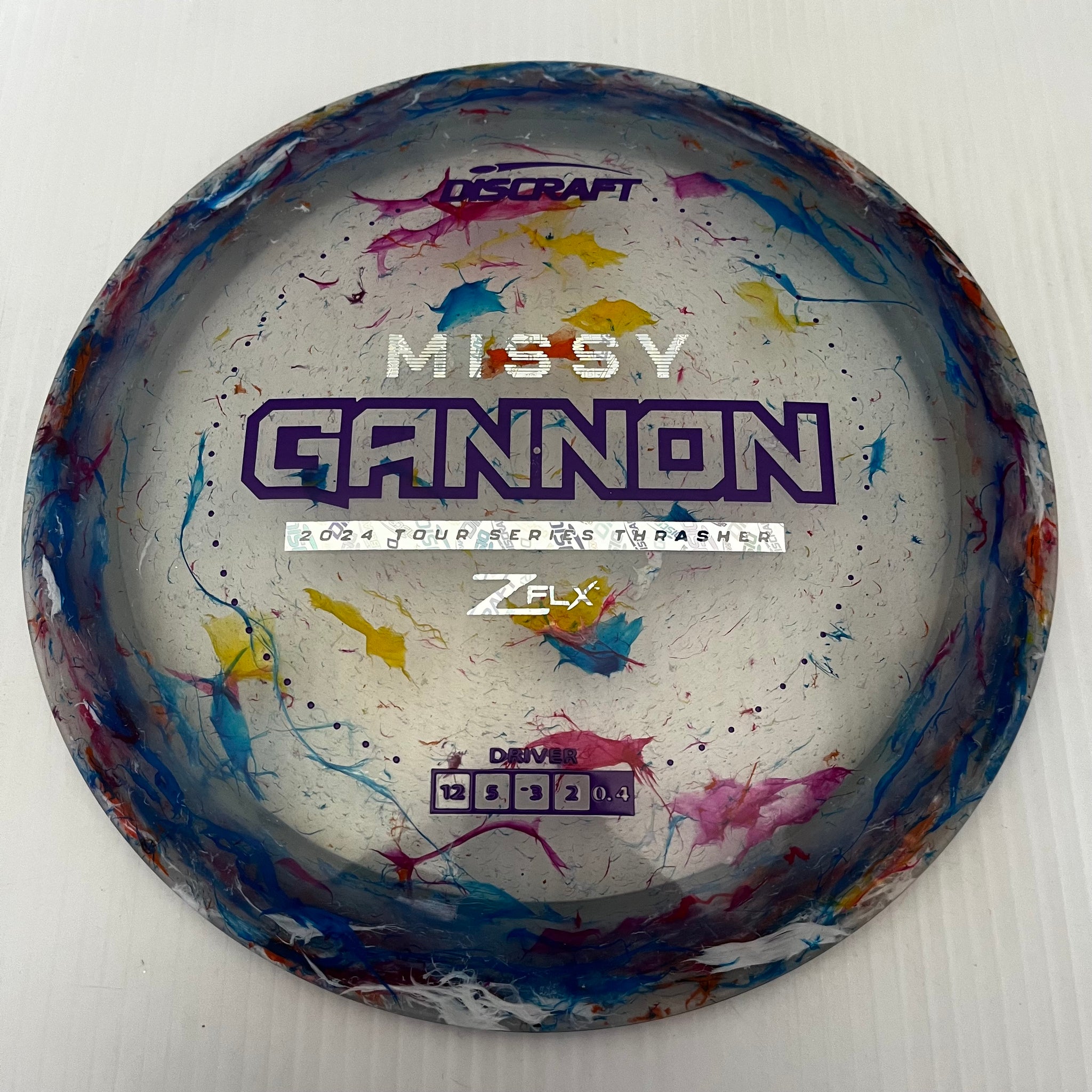Discraft 2024 Missy Gannon Tour Series Jawbreaker Z FLX Thrasher 12/5/-3/2