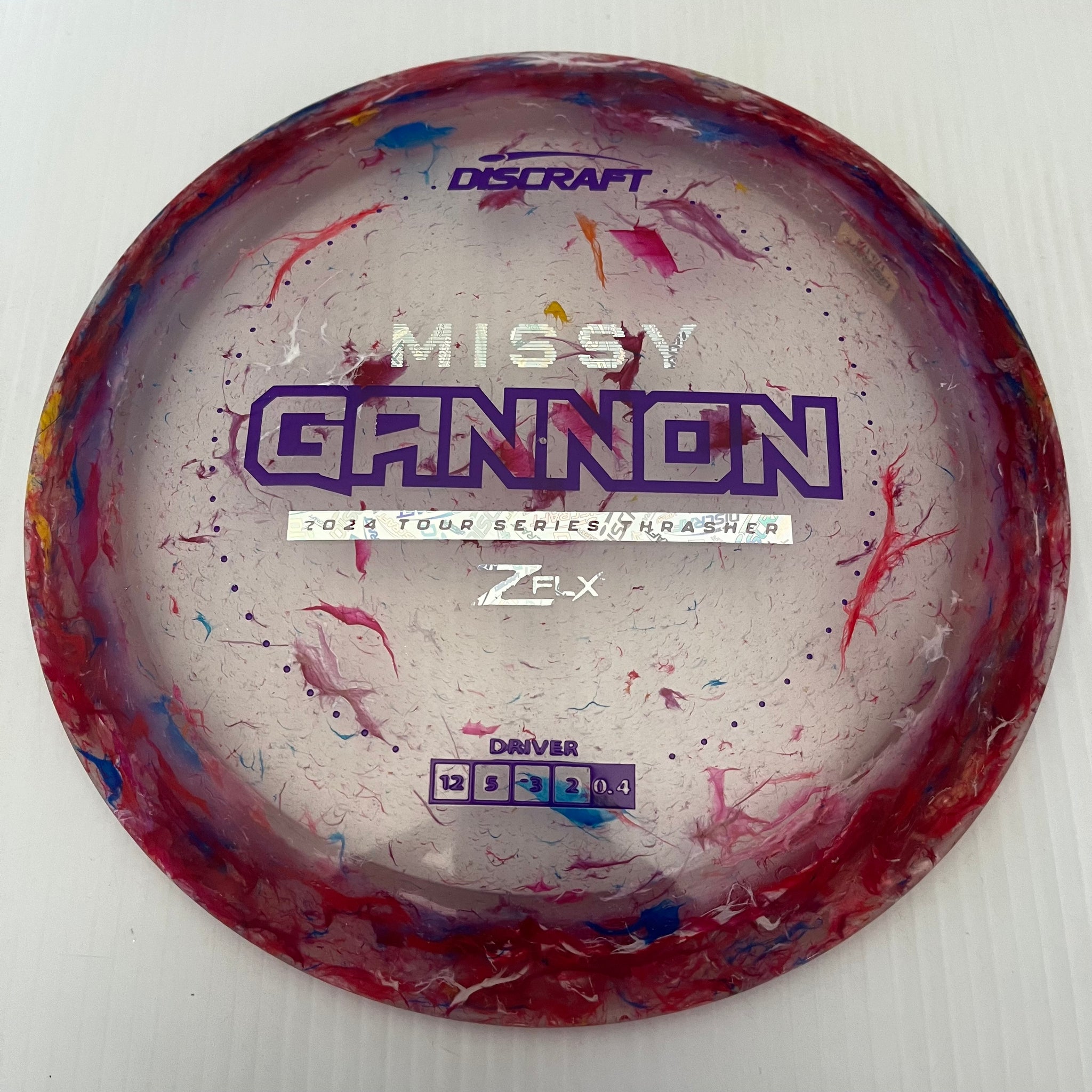 Discraft 2024 Missy Gannon Tour Series Jawbreaker Z FLX Thrasher 12/5/-3/2