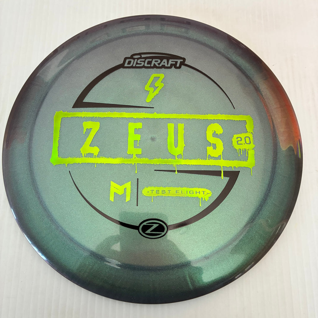 Discraft Test Flight Paul McBeth Sparkle Z Zeus 2.0 12/5/-0.5/3