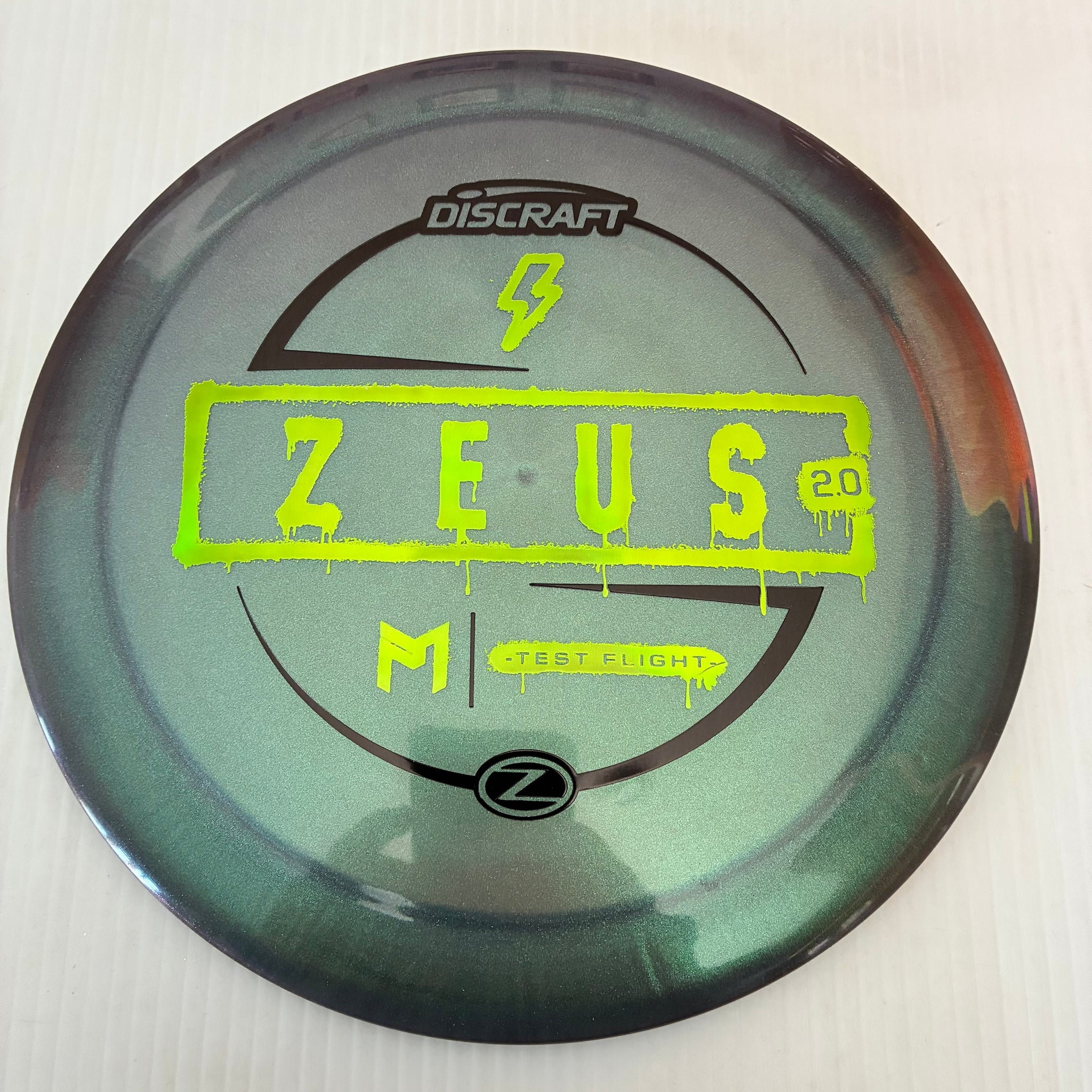 Discraft Test Flight Paul McBeth Sparkle Z Zeus 2.0 12/5/-0.5/3