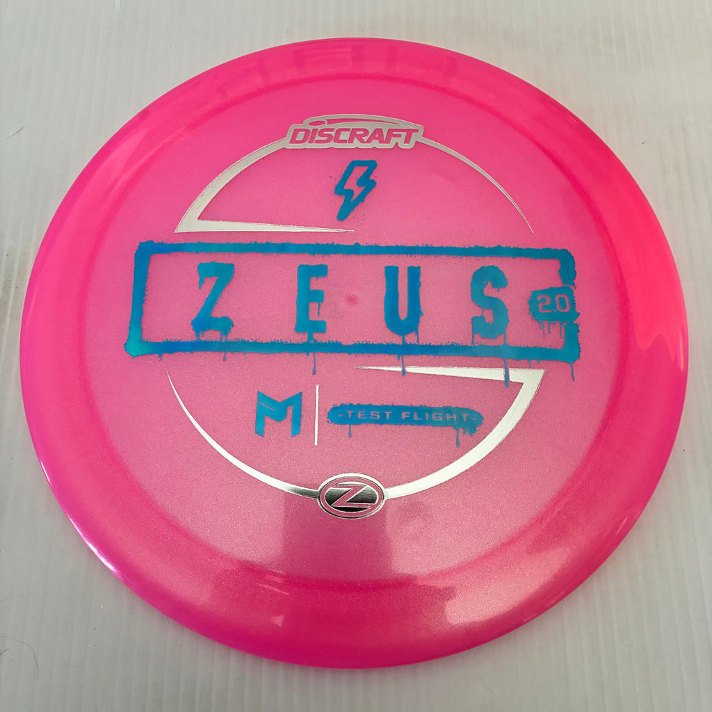 Discraft Test Flight Paul McBeth Sparkle Z Zeus 2.0 12/5/-0.5/3