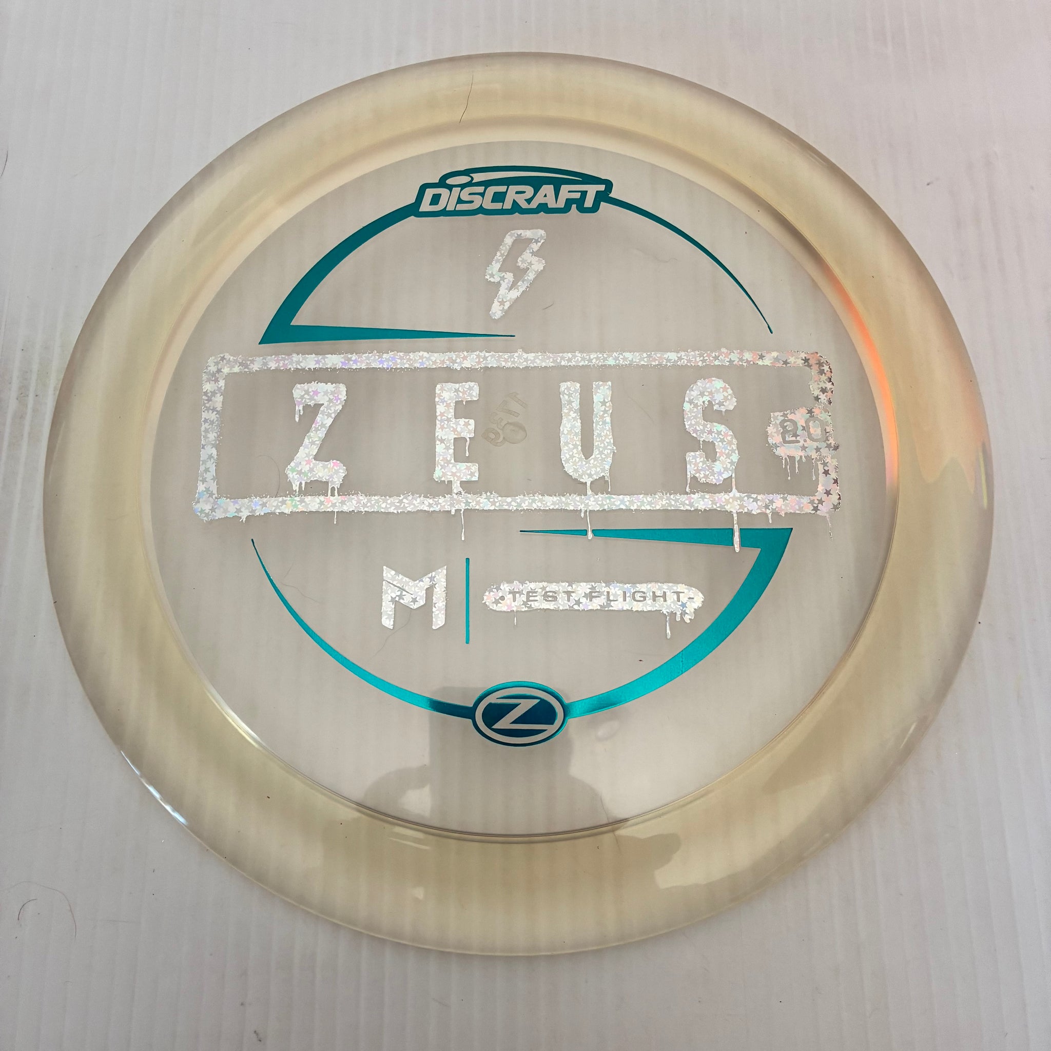 Discraft Test Flight Paul McBeth Sparkle Z Zeus 2.0 12/5/-0.5/3