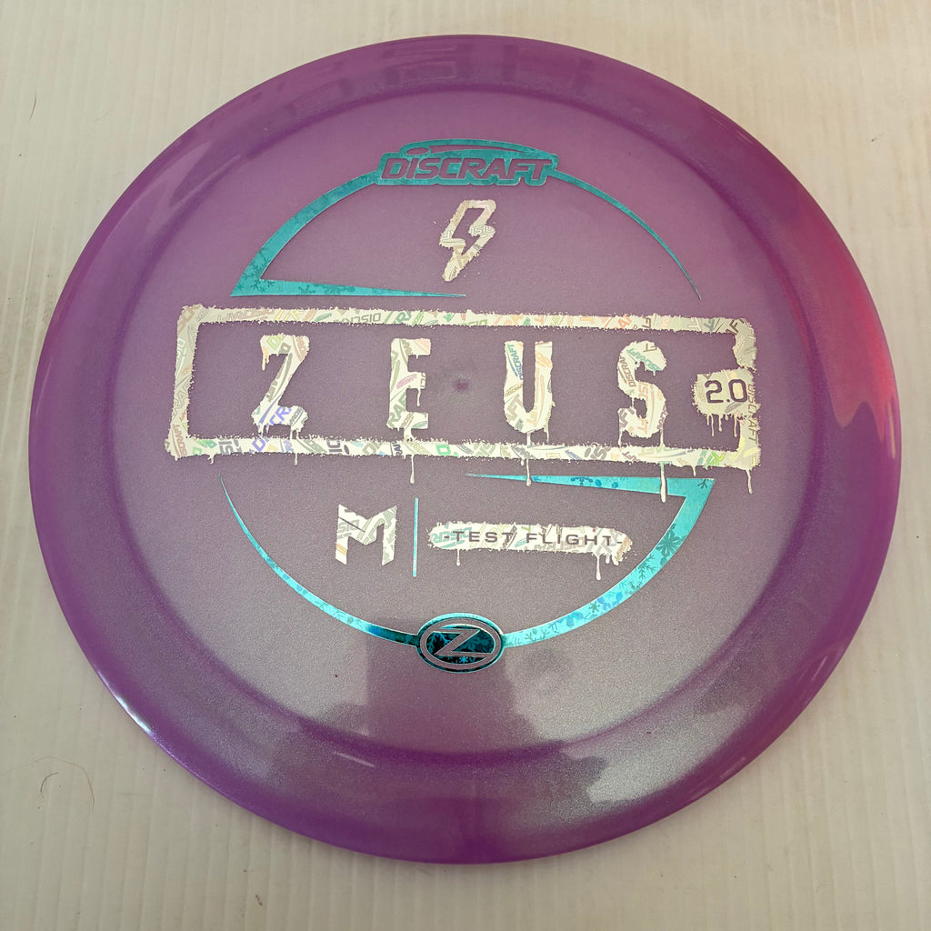 Discraft Test Flight Paul McBeth Sparkle Z Zeus 2.0 12/5/-0.5/3
