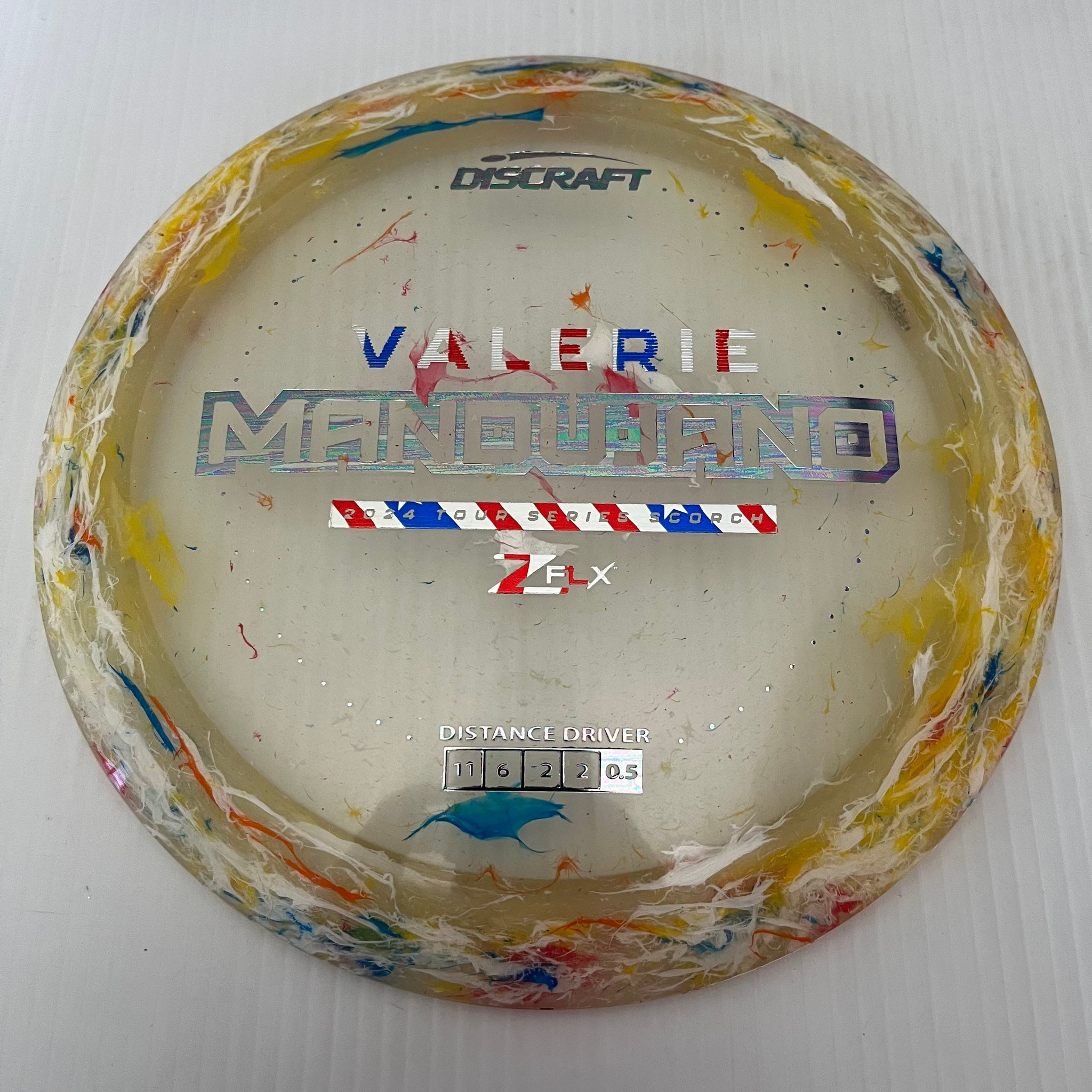 Discraft 2024 Valerie Mandujano Tour Series Jawbreaker Z FLX Scorch 11/6/-2/-2