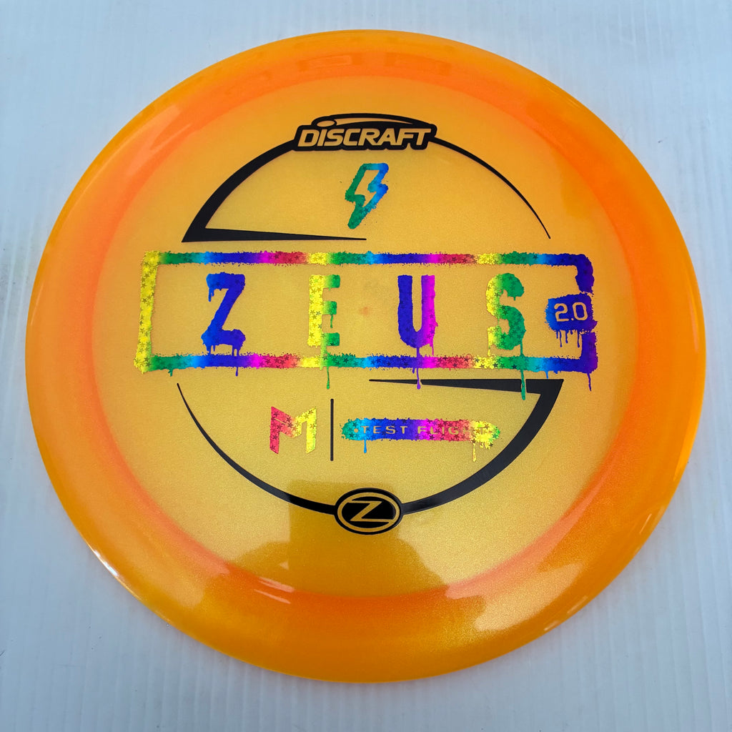 Discraft Test Flight Paul McBeth Sparkle Z Zeus 2.0 12/5/-0.5/3