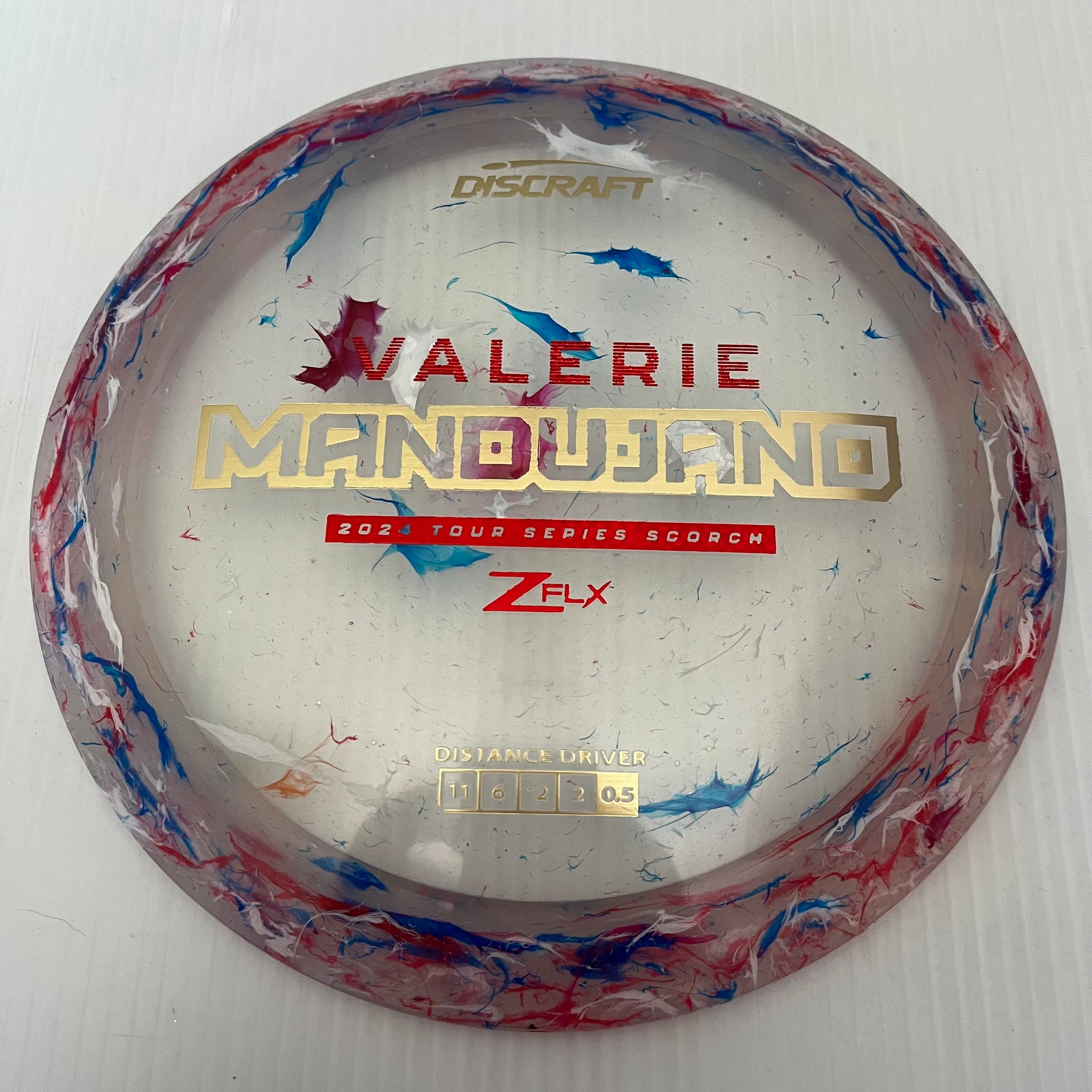 Discraft 2024 Valerie Mandujano Tour Series Jawbreaker Z FLX Scorch 11/6/-2/-2