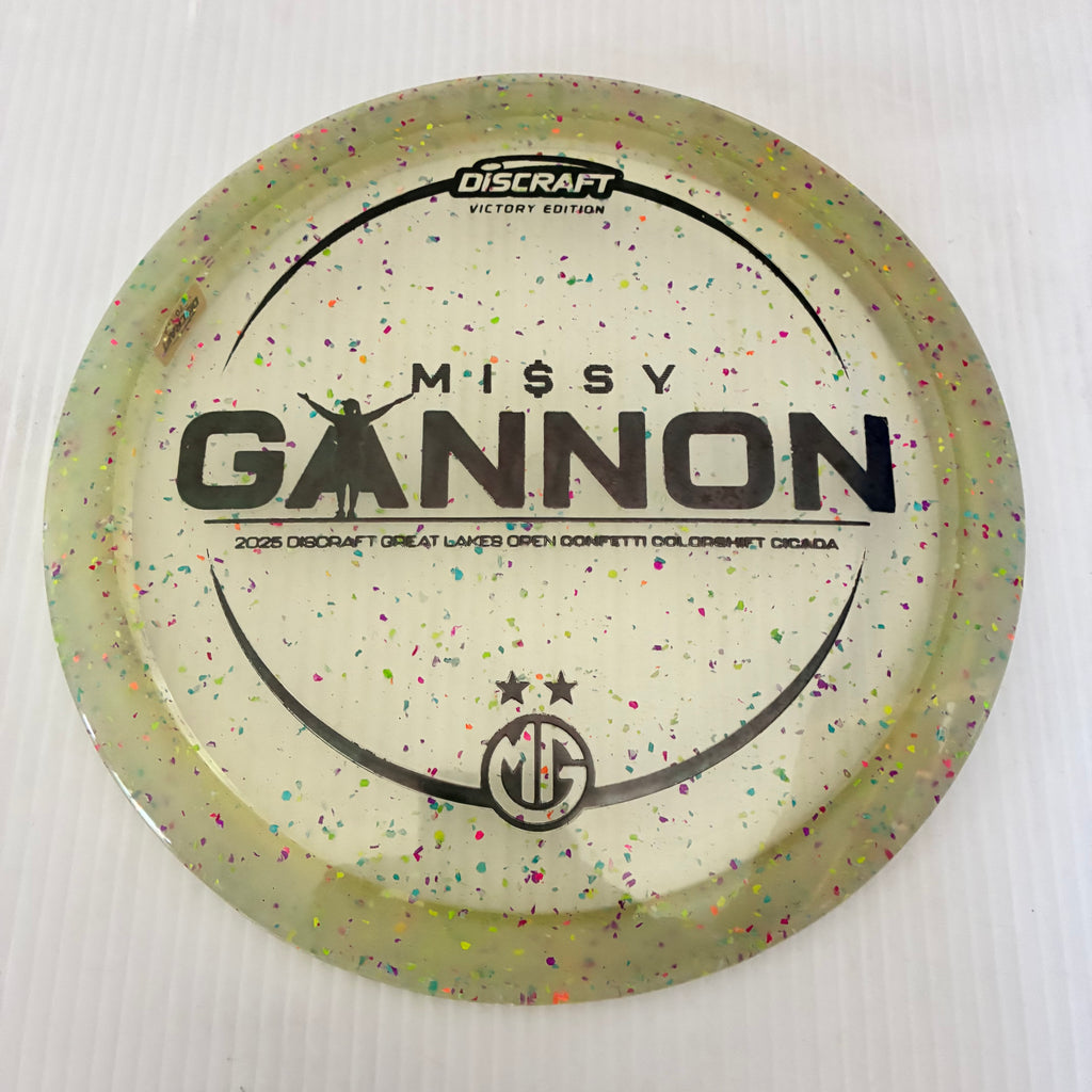 Discraft 2025 Missy Gannon DGLO Champion Z Confetti Cicada 7/6/-1/1