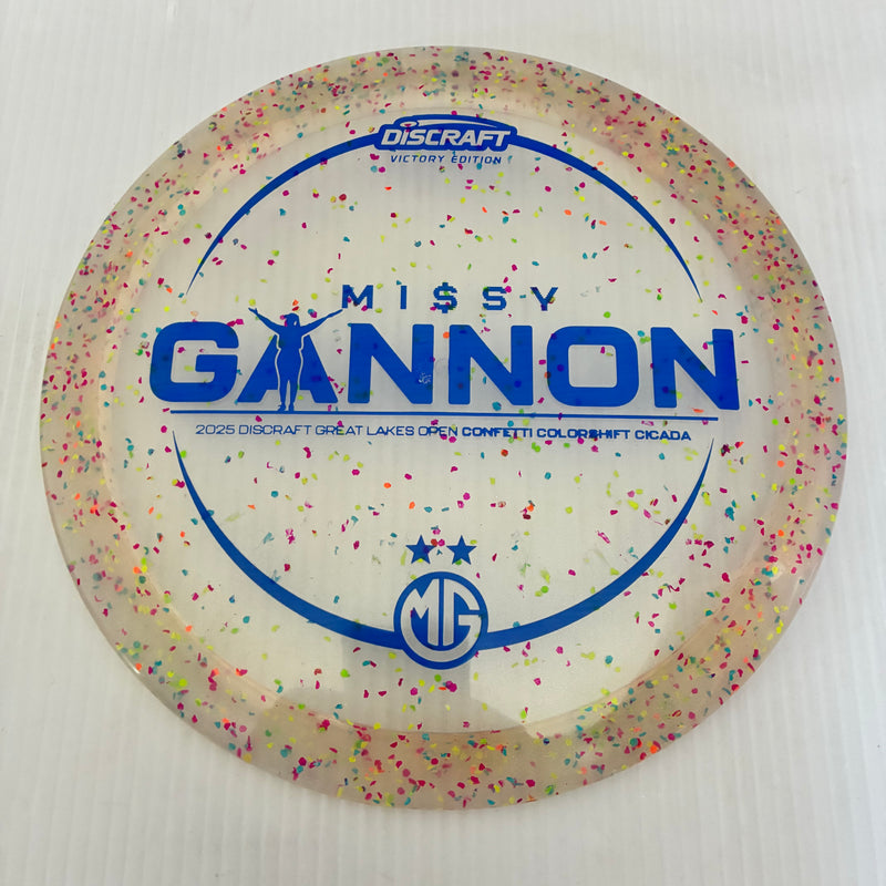 Discraft 2025 Missy Gannon DGLO Champion Z Confetti Cicada 7/6/-1/1