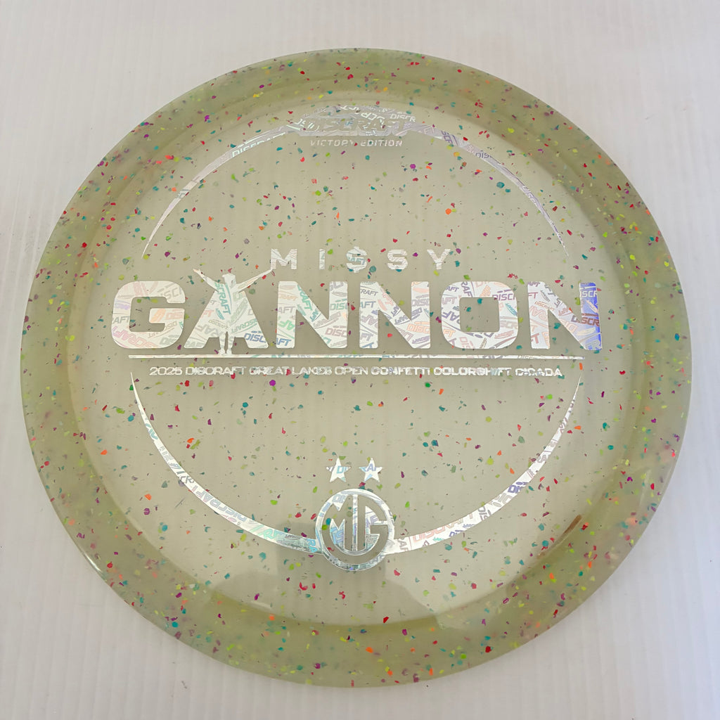 Discraft 2025 Missy Gannon DGLO Champion Z Confetti Cicada 7/6/-1/1