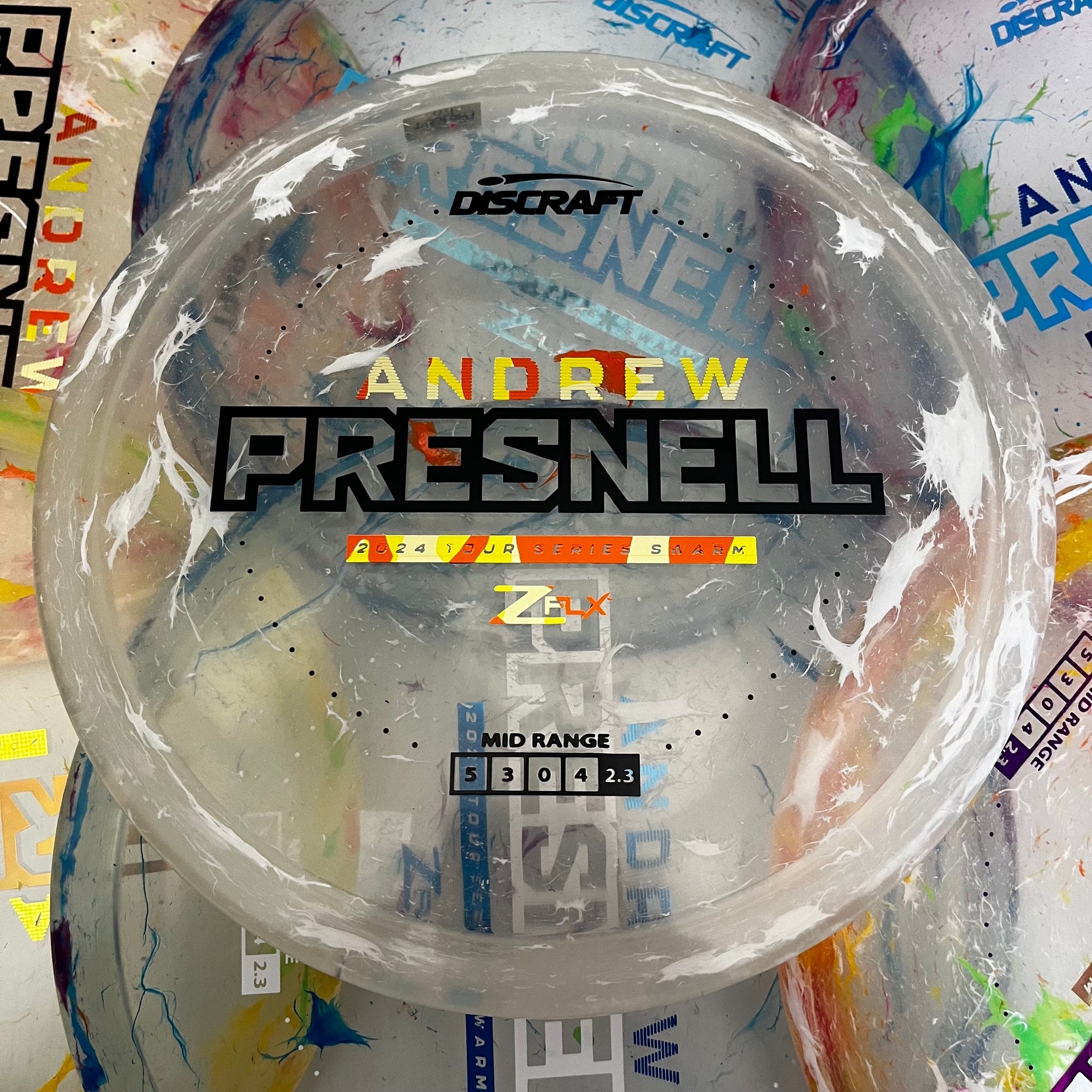 Discraft 2024 Andrew Presnell Tour Series Jawbreaker Z FLX Swarm 5/3/0/4