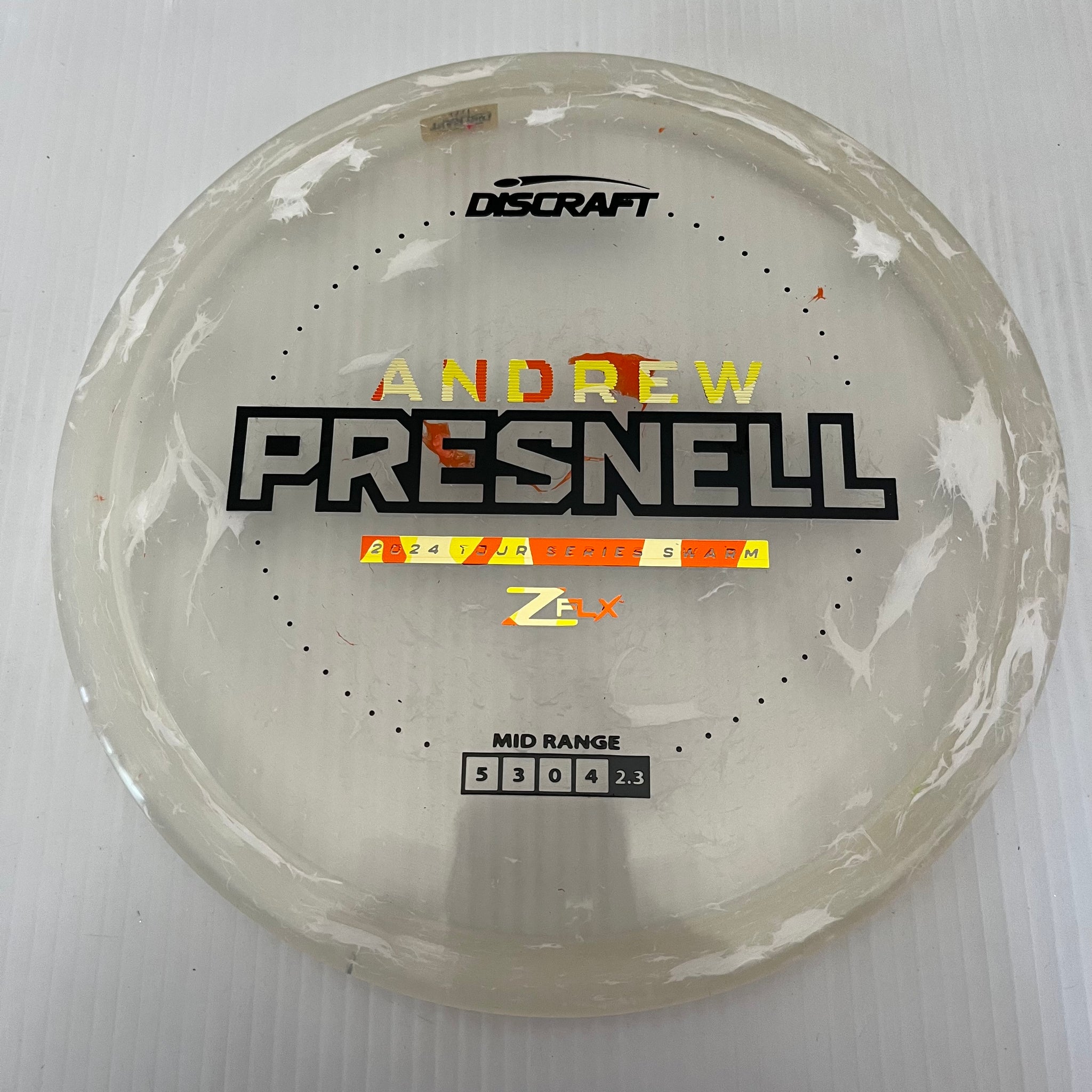 Discraft 2024 Andrew Presnell Tour Series Jawbreaker Z FLX Swarm 5/3/0/4