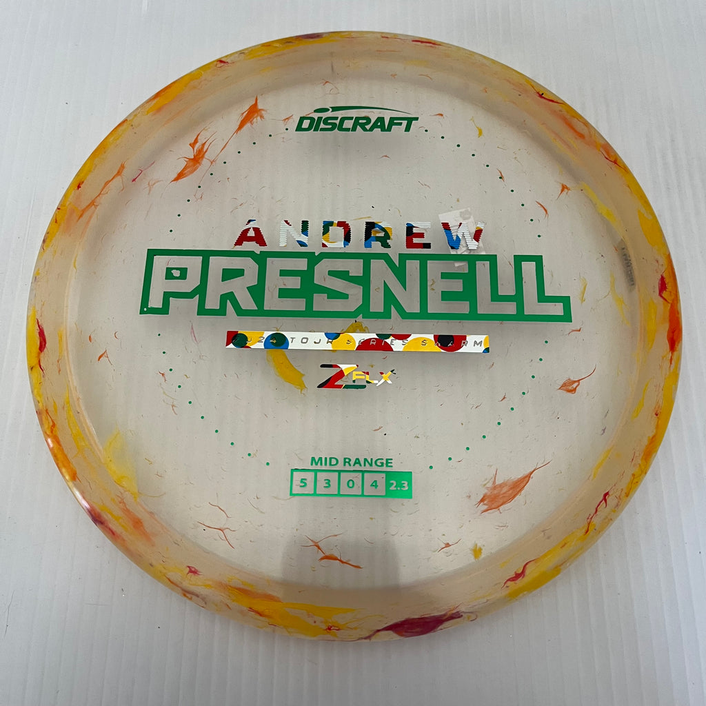 Discraft 2024 Andrew Presnell Tour Series Jawbreaker Z FLX Swarm 5/3/0/4