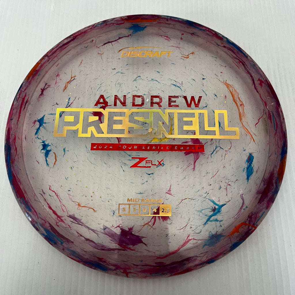 Discraft 2024 Andrew Presnell Tour Series Jawbreaker Z FLX Swarm 5/3/0/4