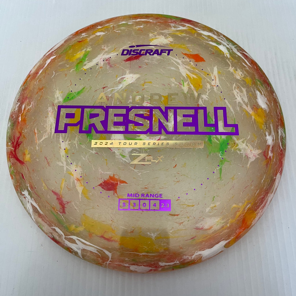 Discraft 2024 Andrew Presnell Tour Series Jawbreaker Z FLX Swarm 5/3/0/4