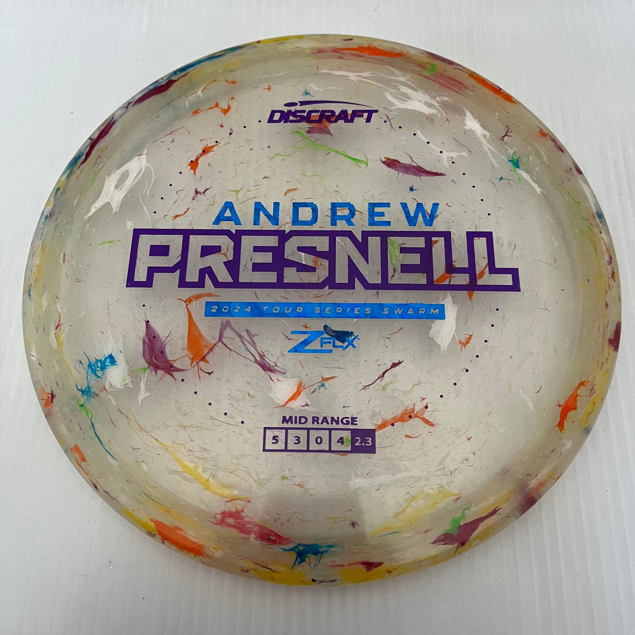 Discraft 2024 Andrew Presnell Tour Series Jawbreaker Z FLX Swarm 5/3/0/4