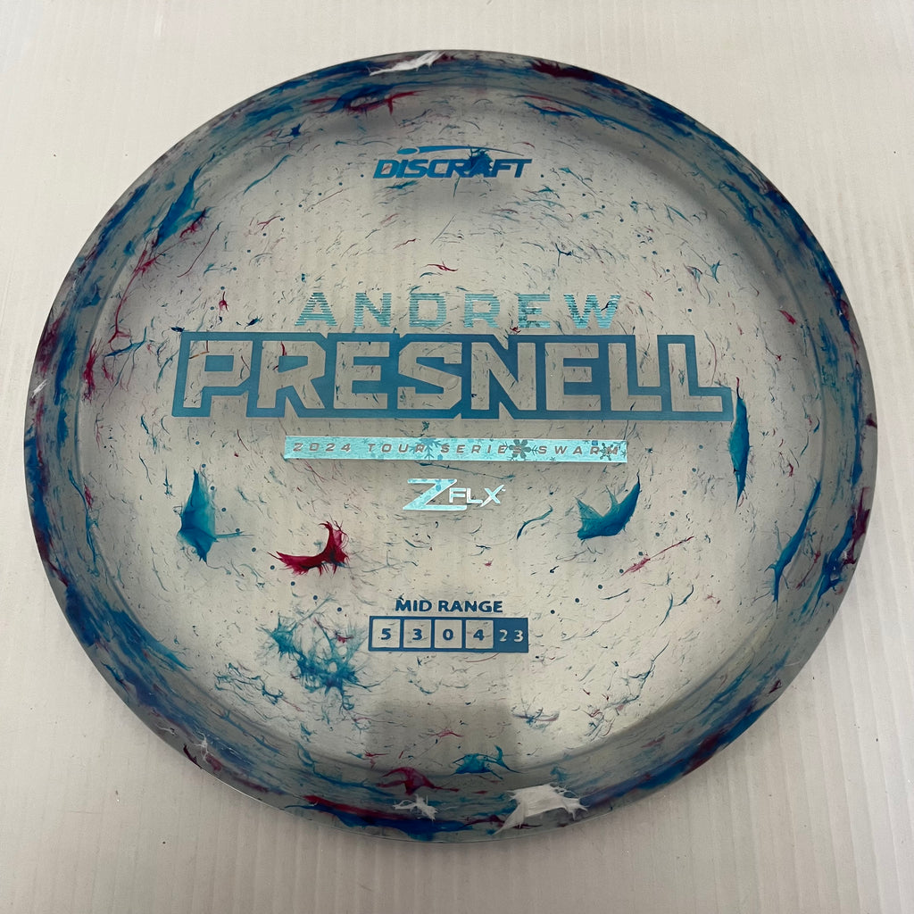Discraft 2024 Andrew Presnell Tour Series Jawbreaker Z FLX Swarm 5/3/0/4