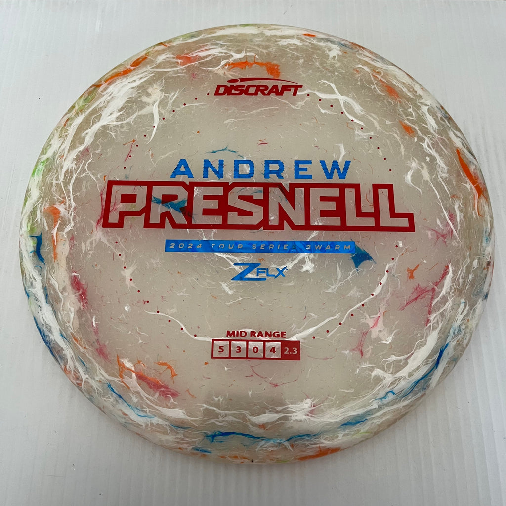 Discraft 2024 Andrew Presnell Tour Series Jawbreaker Z FLX Swarm 5/3/0/4