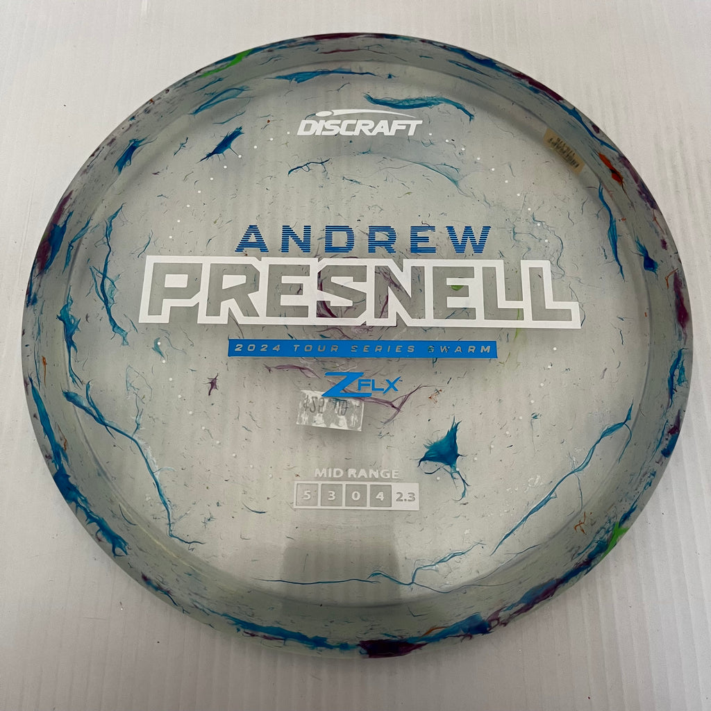Discraft 2024 Andrew Presnell Tour Series Jawbreaker Z FLX Swarm 5/3/0/4
