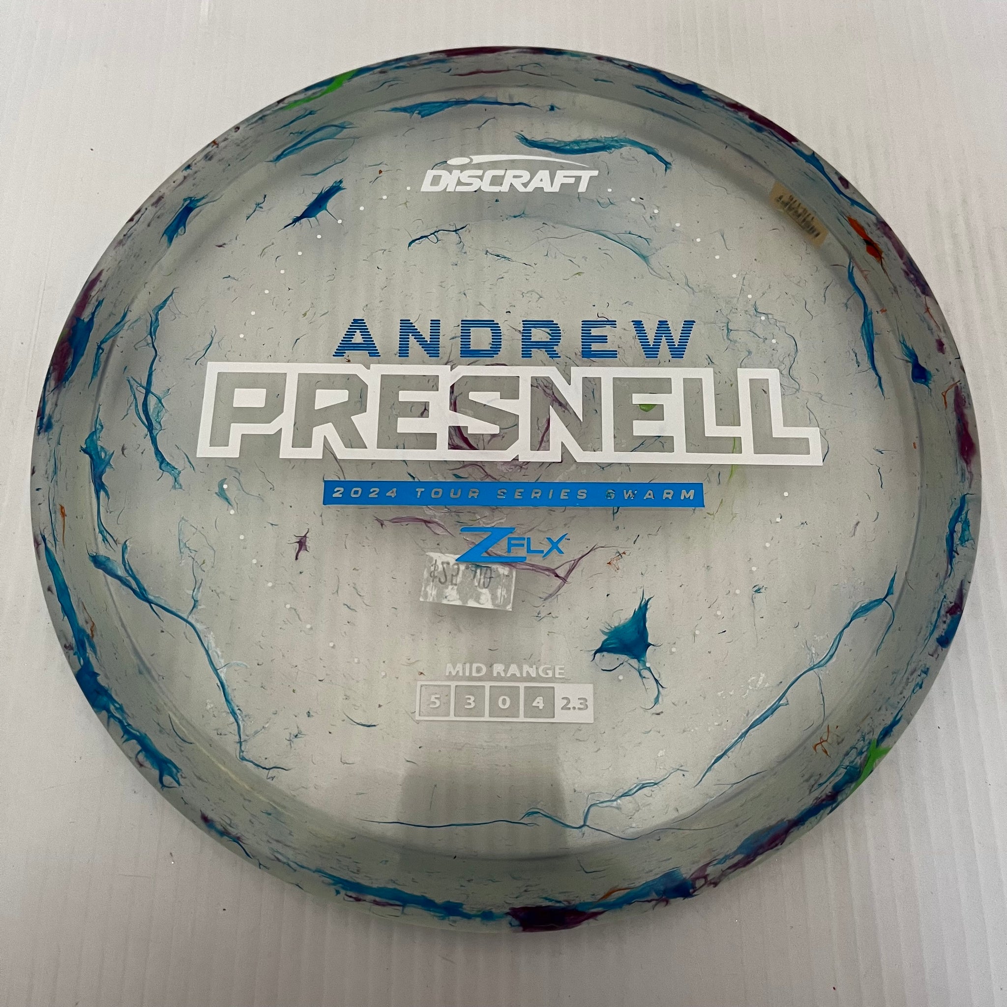 Discraft 2024 Andrew Presnell Tour Series Jawbreaker Z FLX Swarm 5/3/0/4