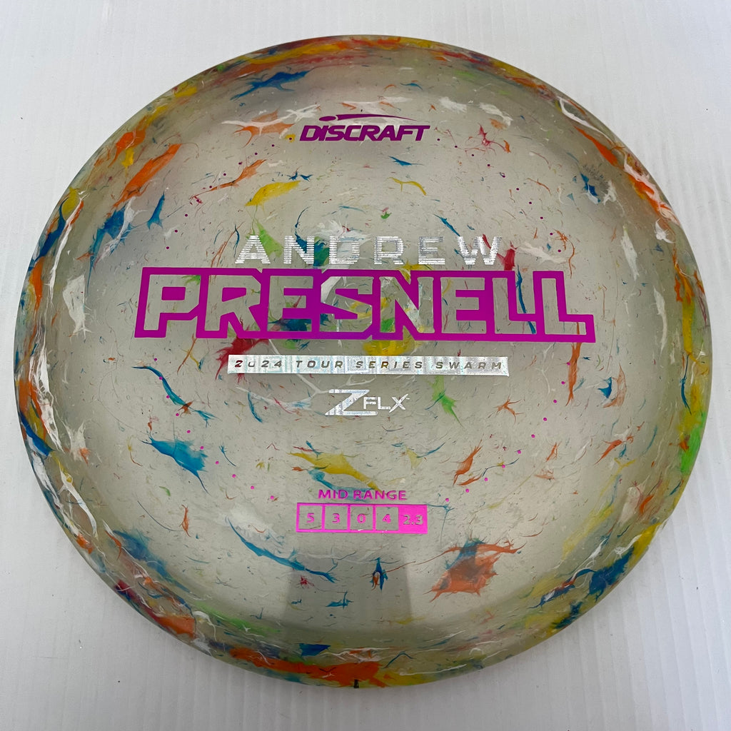 Discraft 2024 Andrew Presnell Tour Series Jawbreaker Z FLX Swarm 5/3/0/4