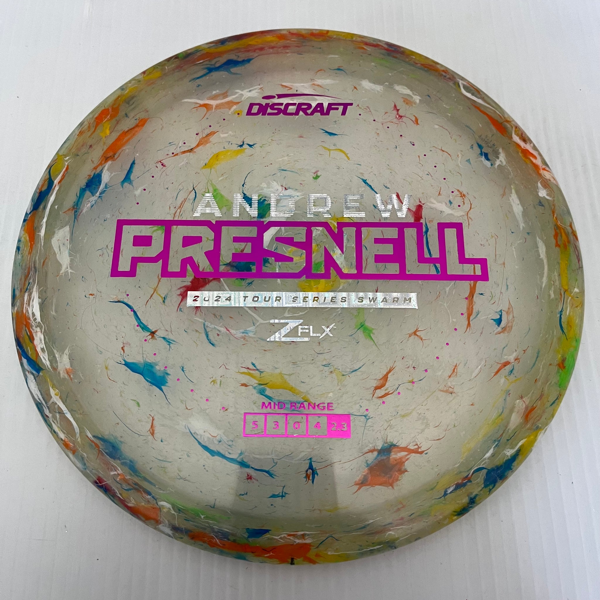 Discraft 2024 Andrew Presnell Tour Series Jawbreaker Z FLX Swarm 5/3/0/4