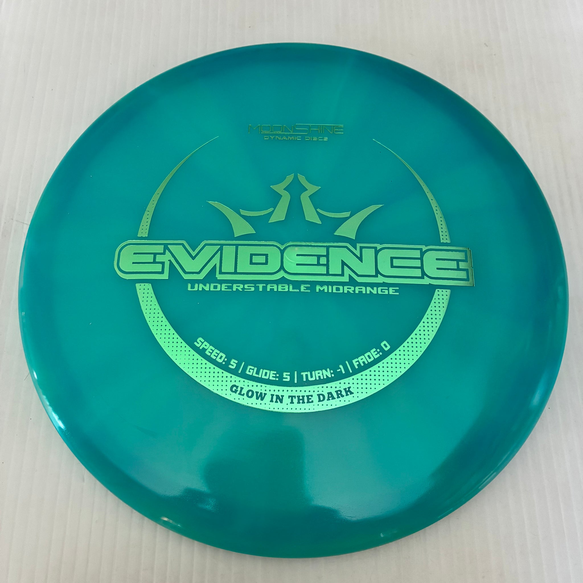Dynamic Discs Lucid Burst Moonshine Glow Evidence 5/5/-1/0