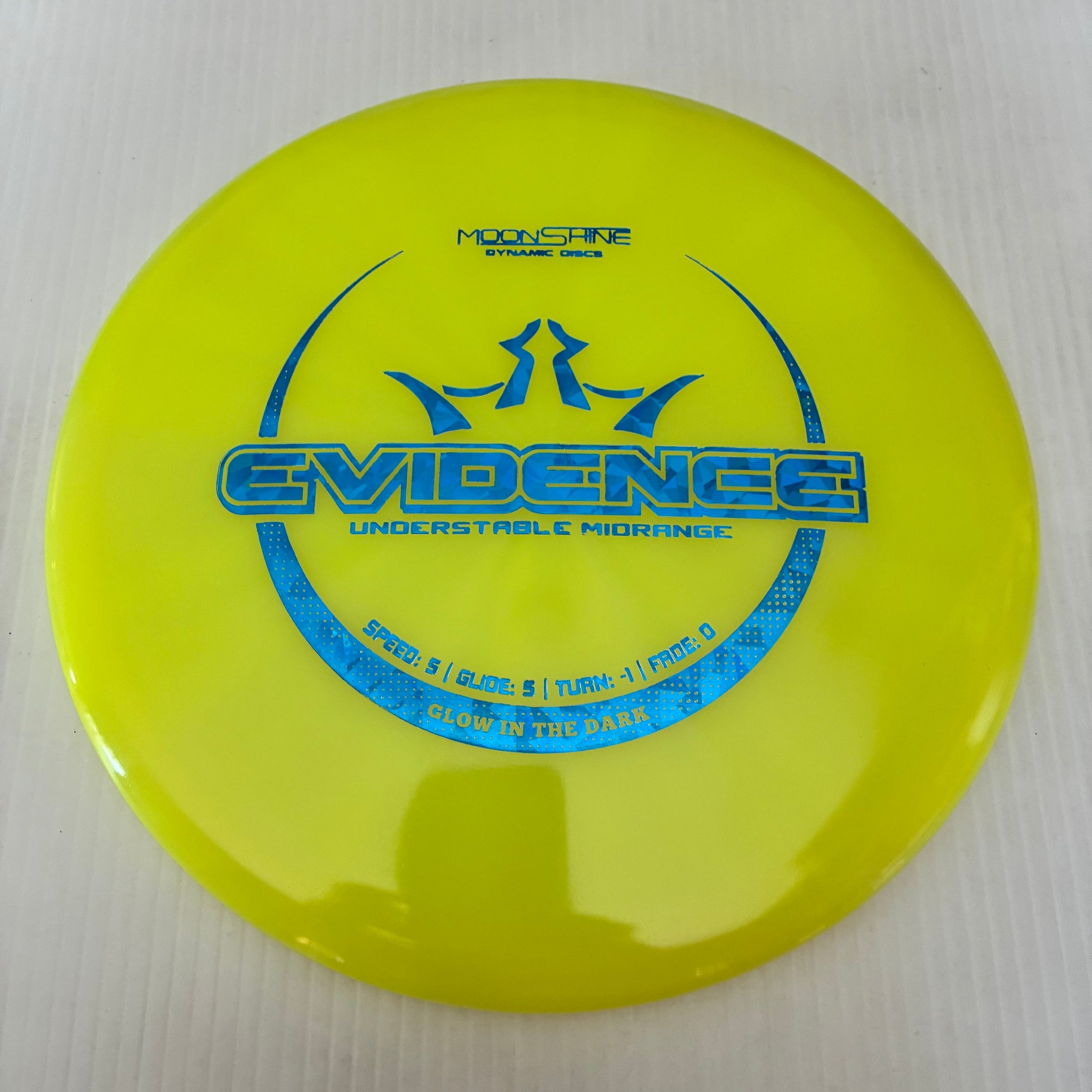 Dynamic Discs Lucid Burst Moonshine Glow Evidence 5/5/-1/0