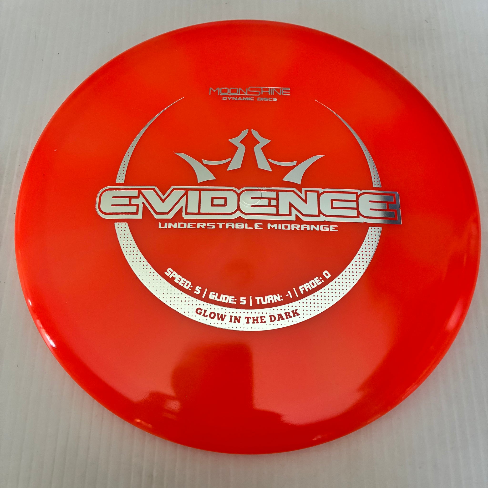 Dynamic Discs Lucid Burst Moonshine Glow Evidence 5/5/-1/0