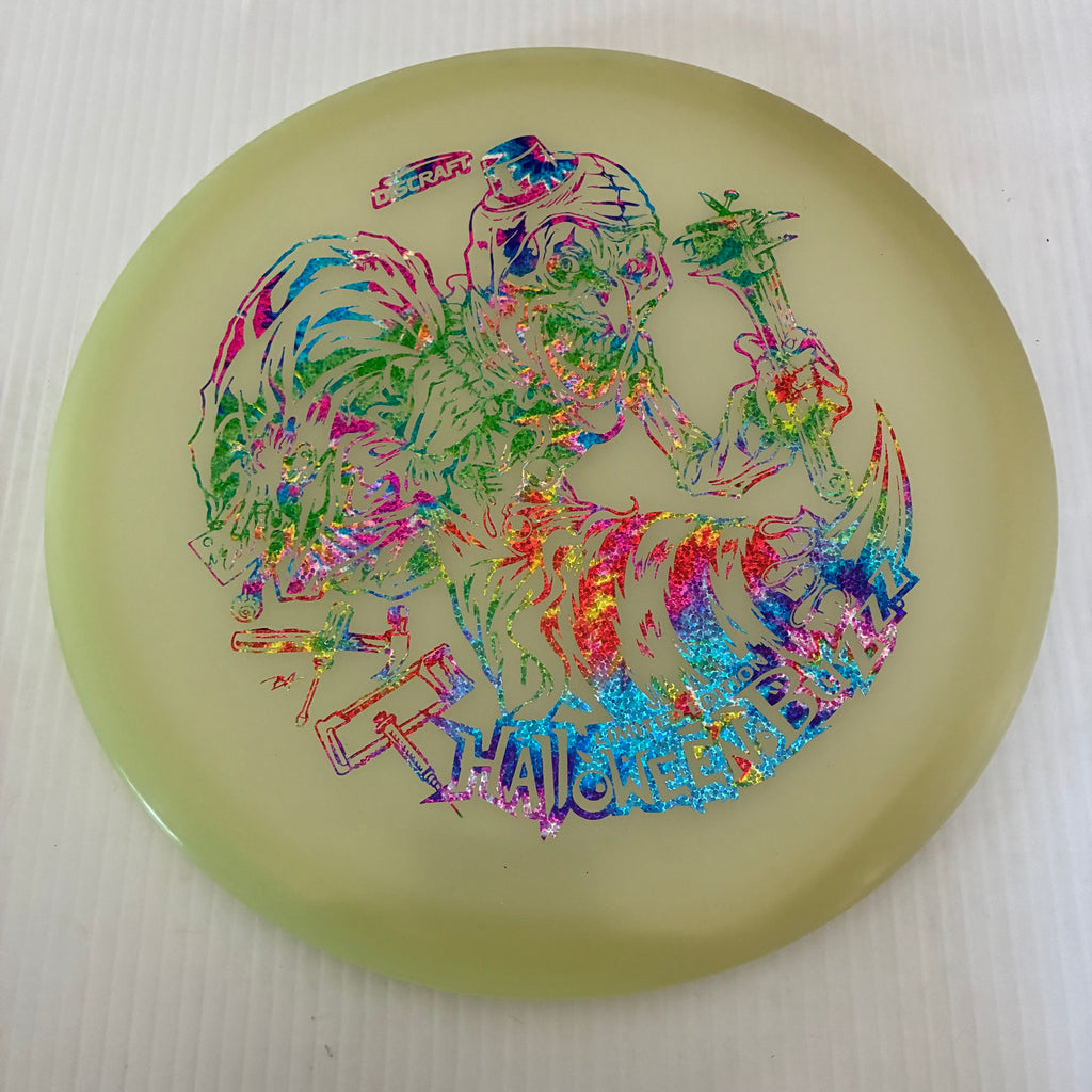 Discraft 2025 Halloween Art the Clown Themed Mega-Glo Buzzz 5/4/-1/1
