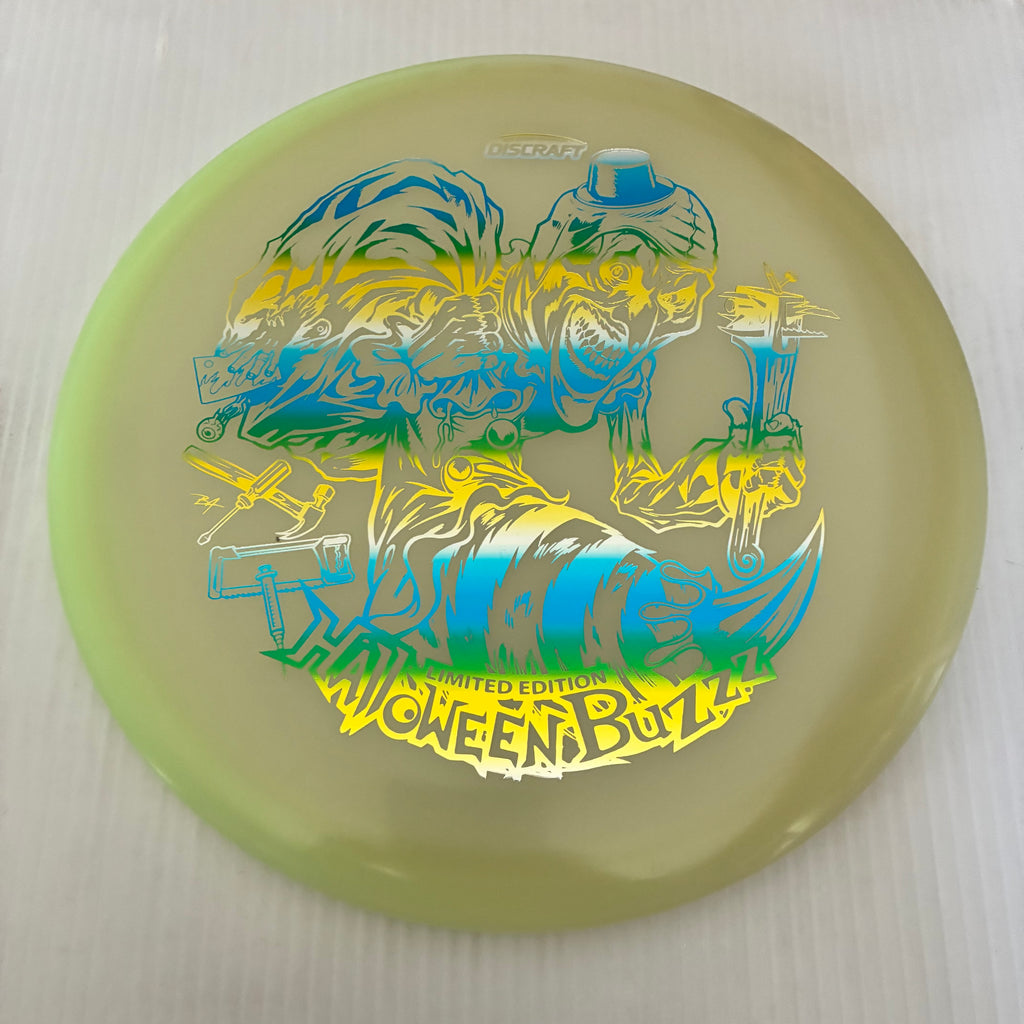 Discraft 2025 Halloween Art the Clown Themed Mega-Glo Buzzz 5/4/-1/1