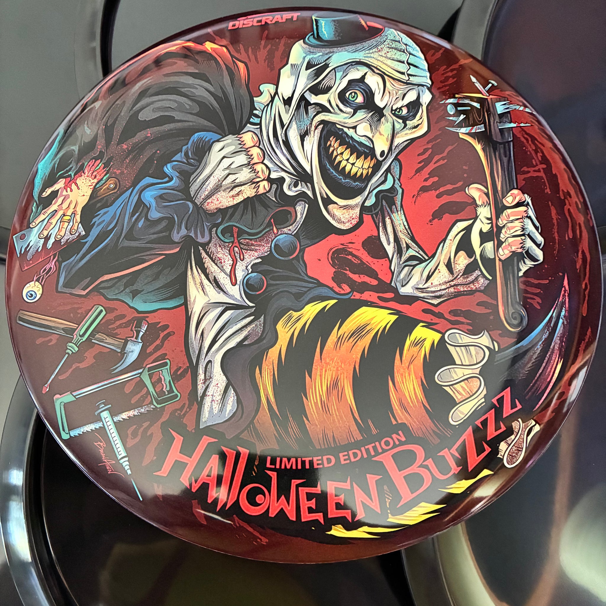Discraft 2025 Halloween Art the Clown Themed SuperColor ESP Buzzz 5/4/-1/1