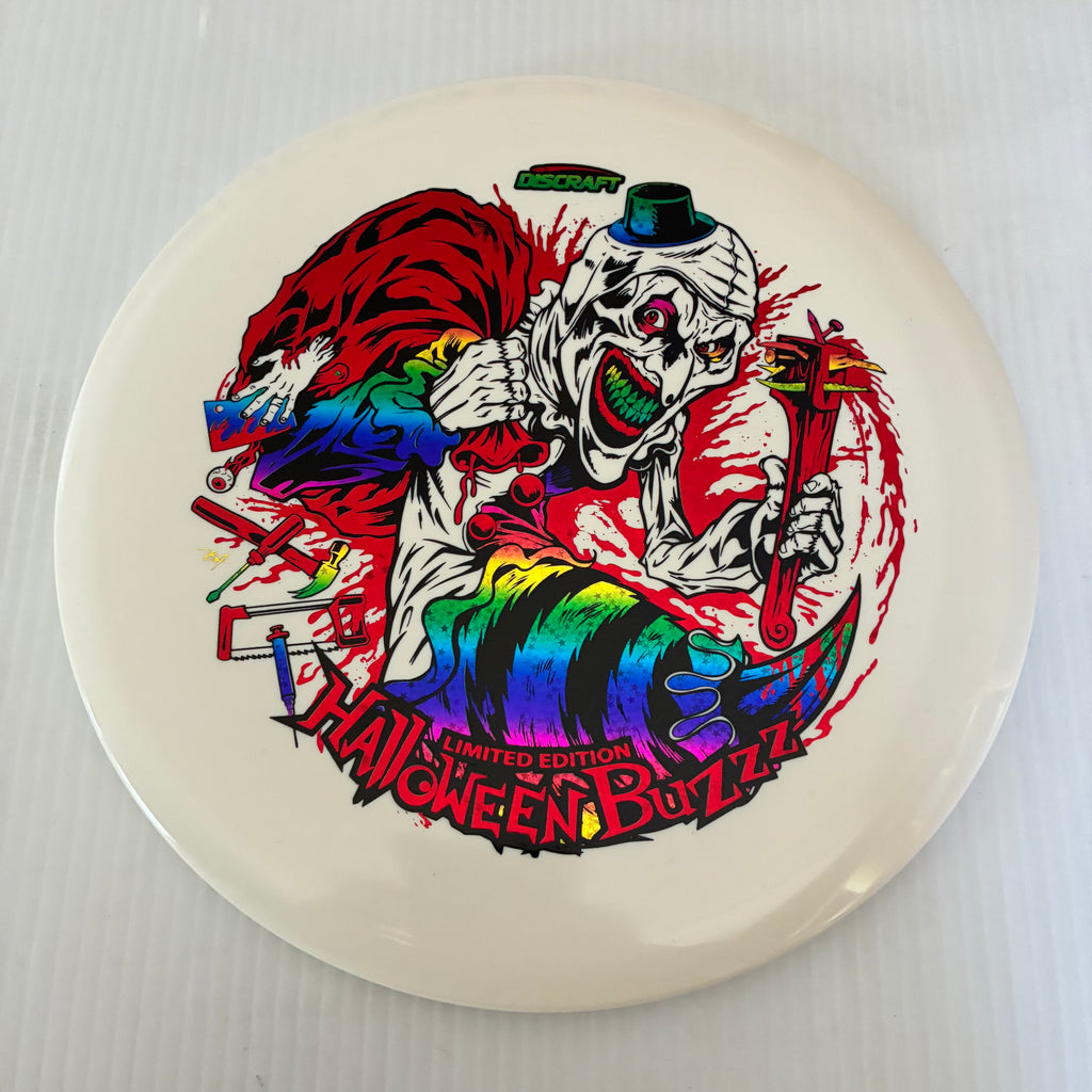 Discraft 2025 Halloween Art the Clown Themed Tri Foil Glow ESP Buzzz 5/4/-1/1