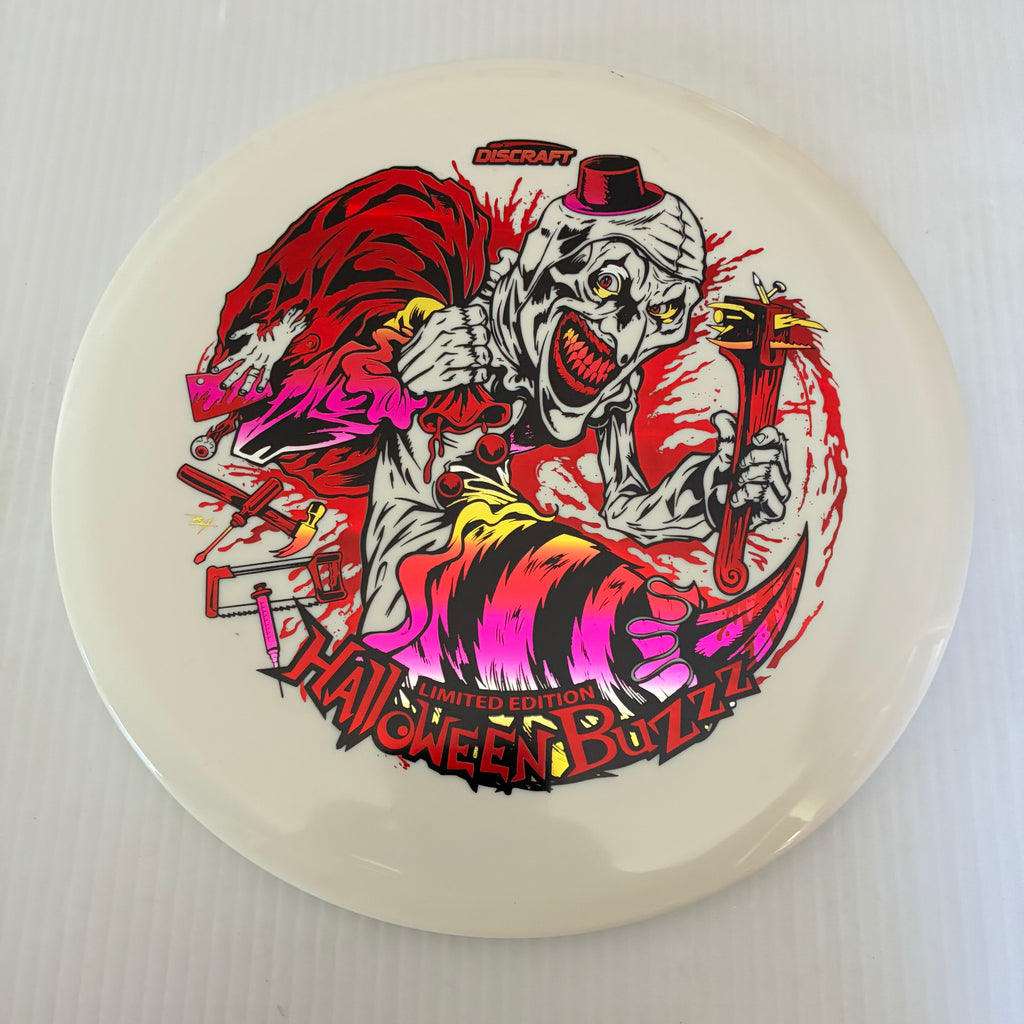 Discraft 2025 Halloween Art the Clown Themed Tri Foil Glow ESP Buzzz 5/4/-1/1