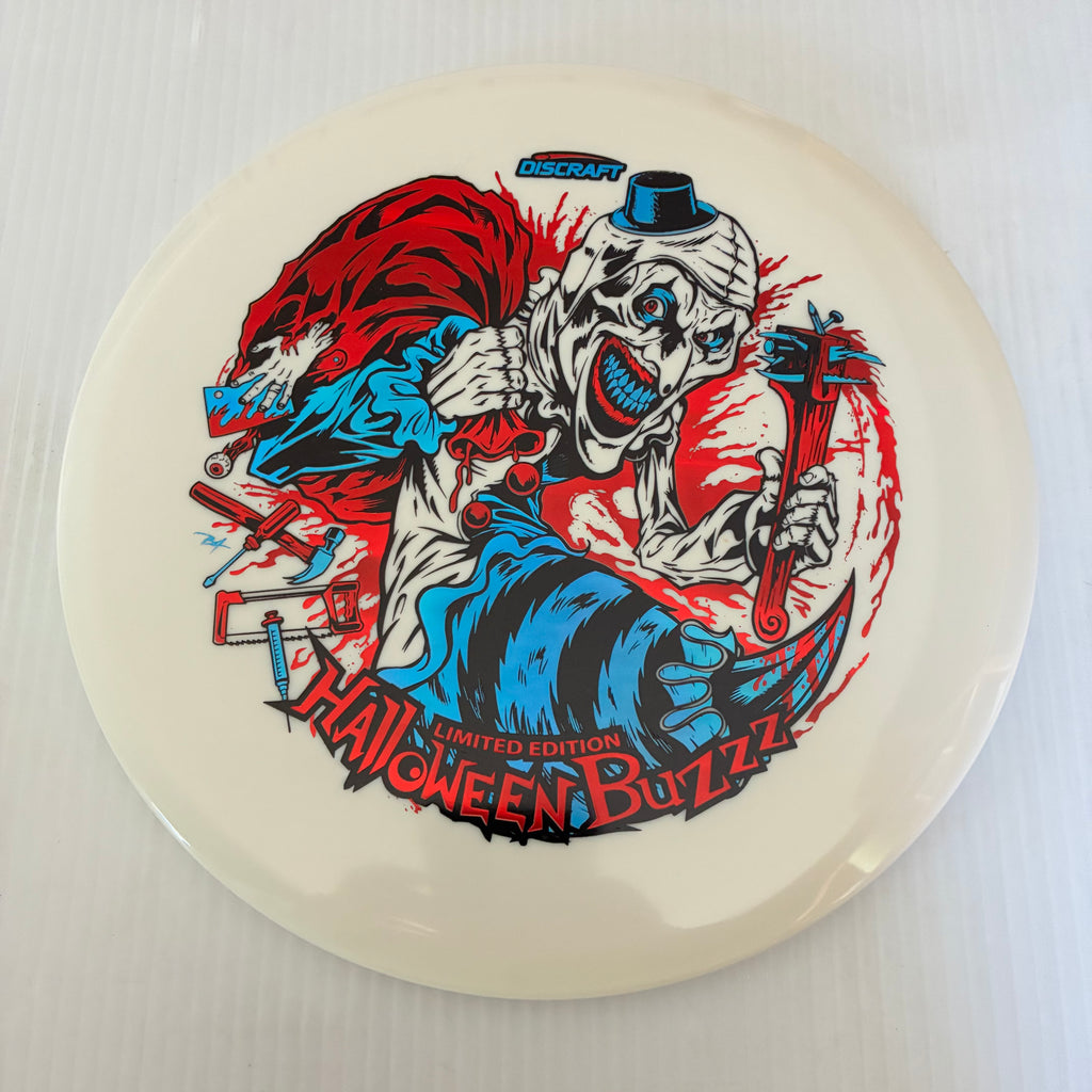 Discraft 2025 Halloween Art the Clown Themed Tri Foil Glow ESP Buzzz 5/4/-1/1