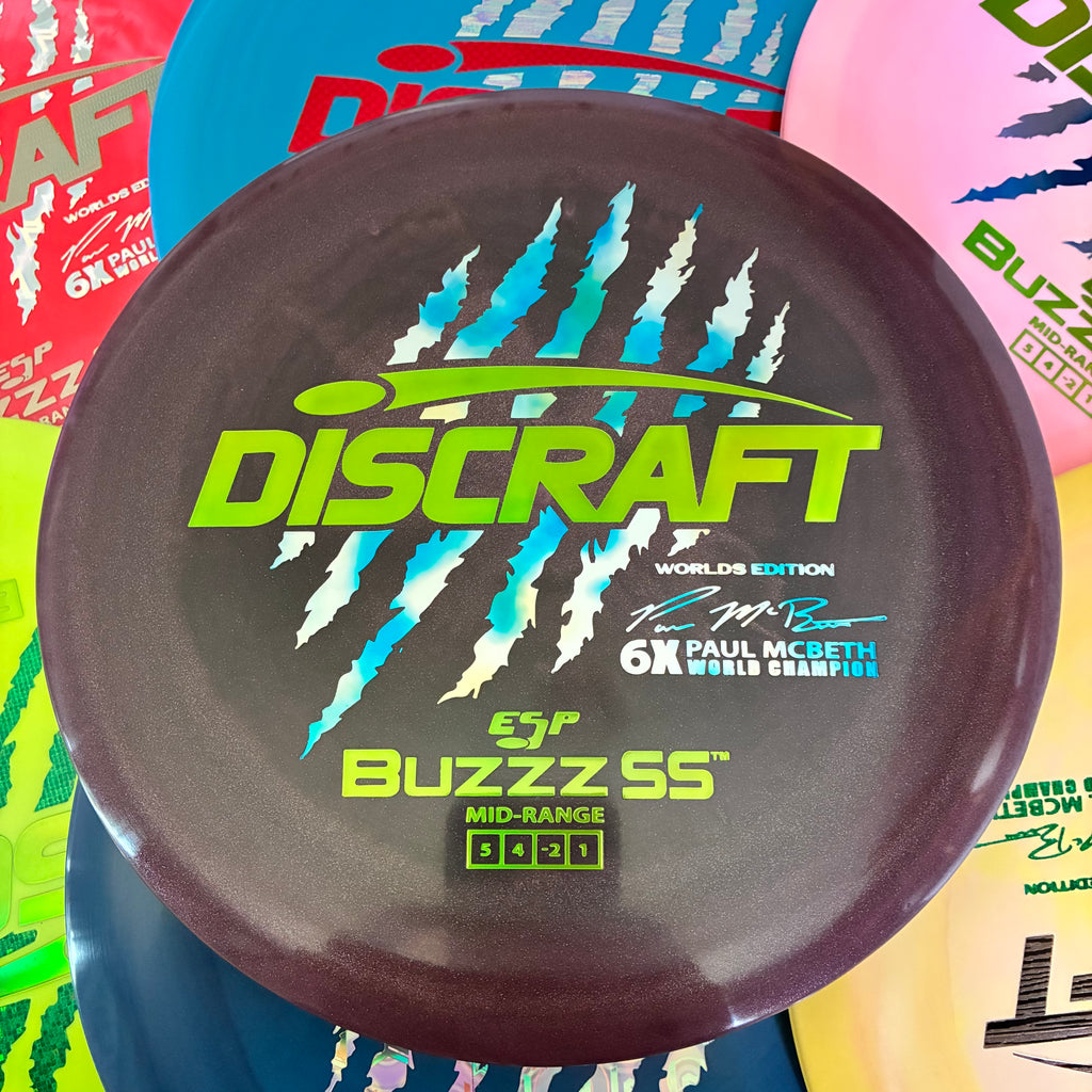 Discraft 2026 Worlds Fundraiser Paul McBeth 6x Claws ESP Buzzz SS 5/4/-2/1 Box 2