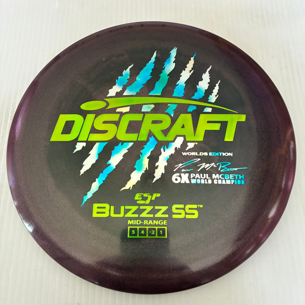 Discraft 2026 Worlds Fundraiser Paul McBeth 6x Claws ESP Buzzz SS 5/4/-2/1 Box 2
