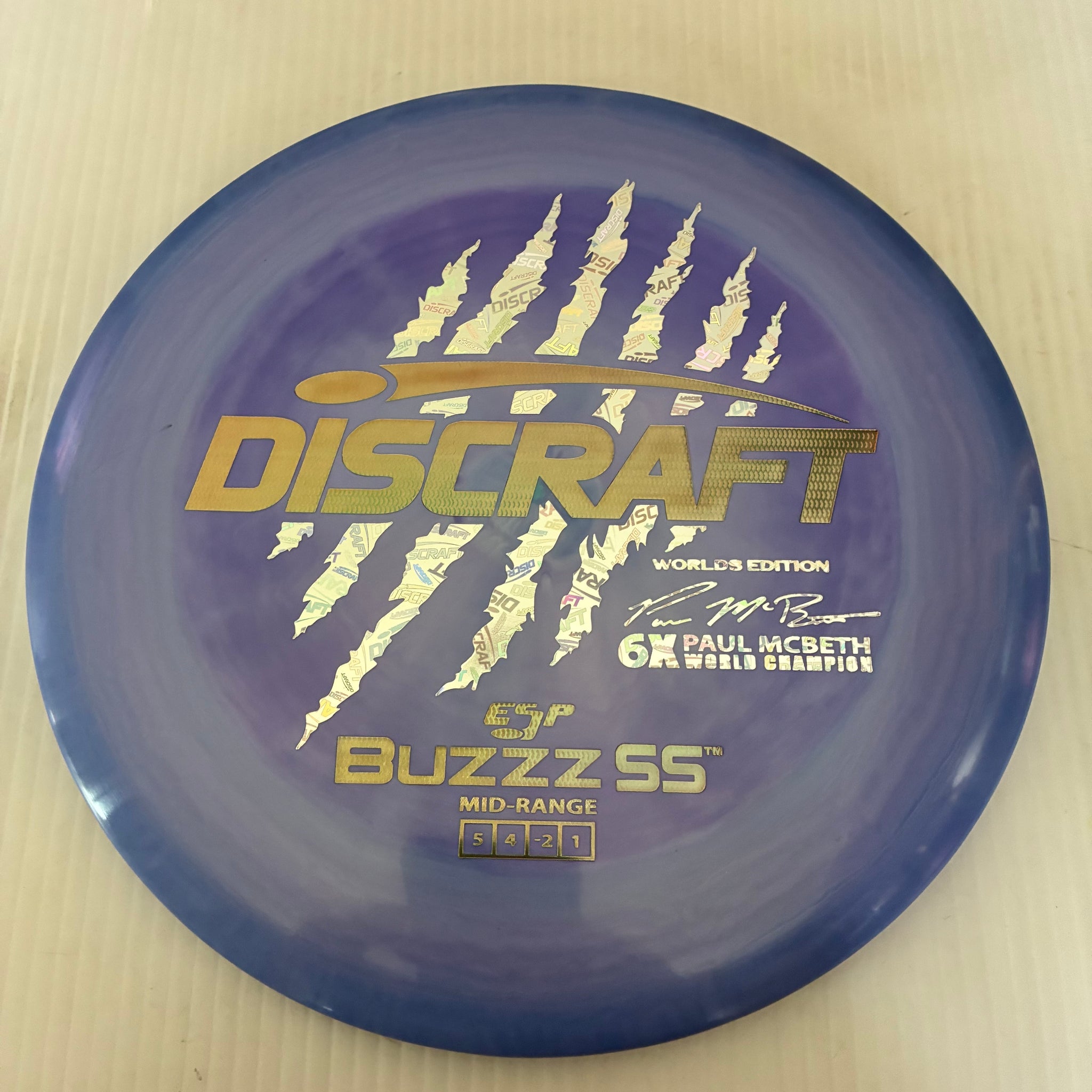 Discraft 2026 Worlds Fundraiser Paul McBeth 6x Claws ESP Buzzz SS 5/4/-2/1 Box 2