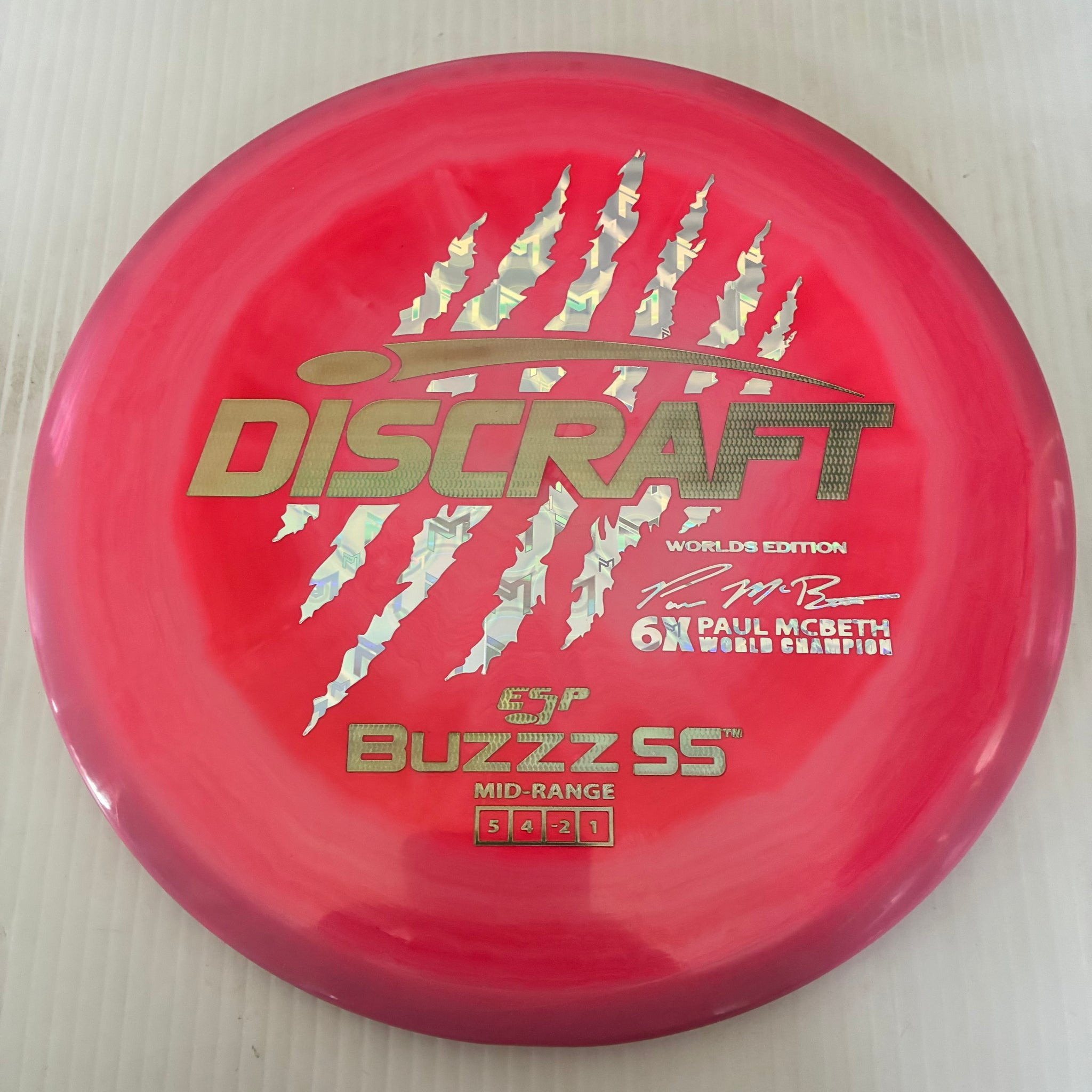 Discraft 2026 Worlds Fundraiser Paul McBeth 6x Claws ESP Buzzz SS 5/4/-2/1 Box 2