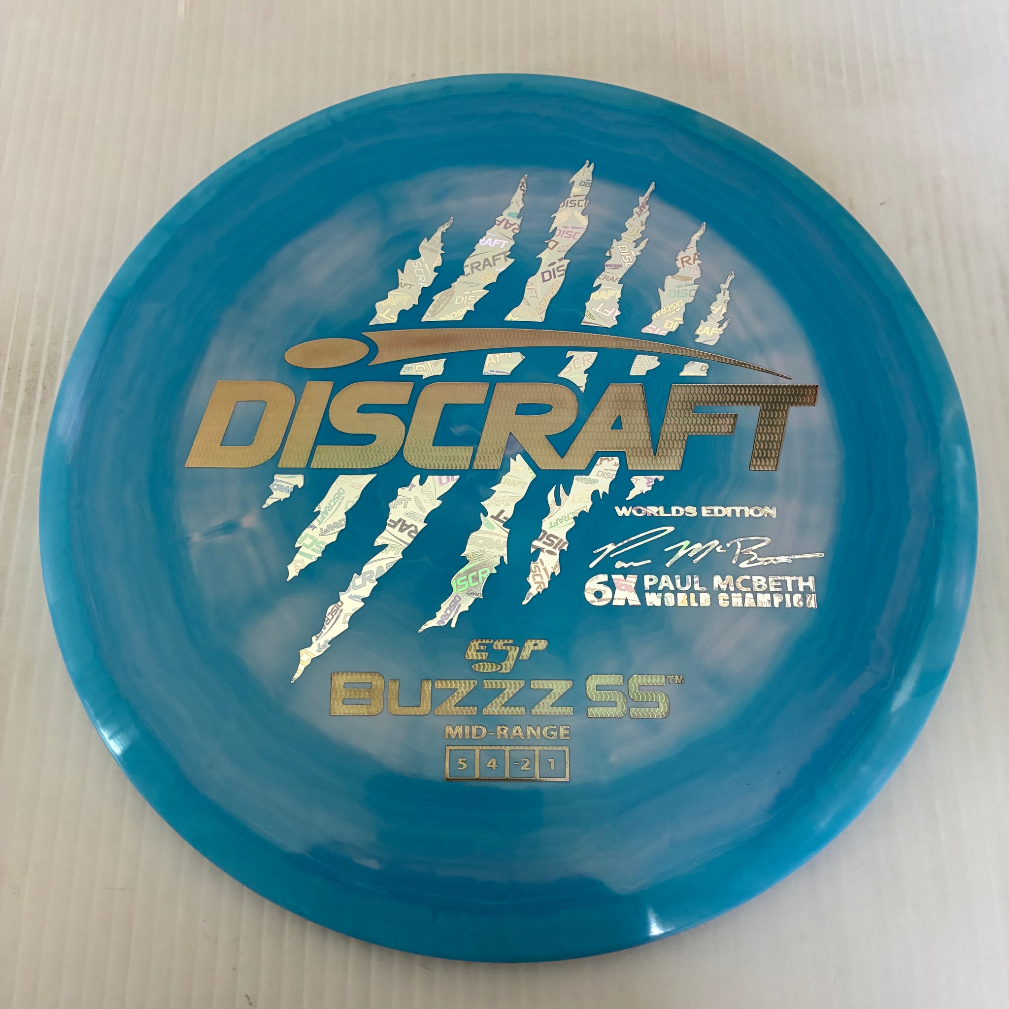 Discraft 2026 Worlds Fundraiser Paul McBeth 6x Claws ESP Buzzz SS 5/4/-2/1 Box 2