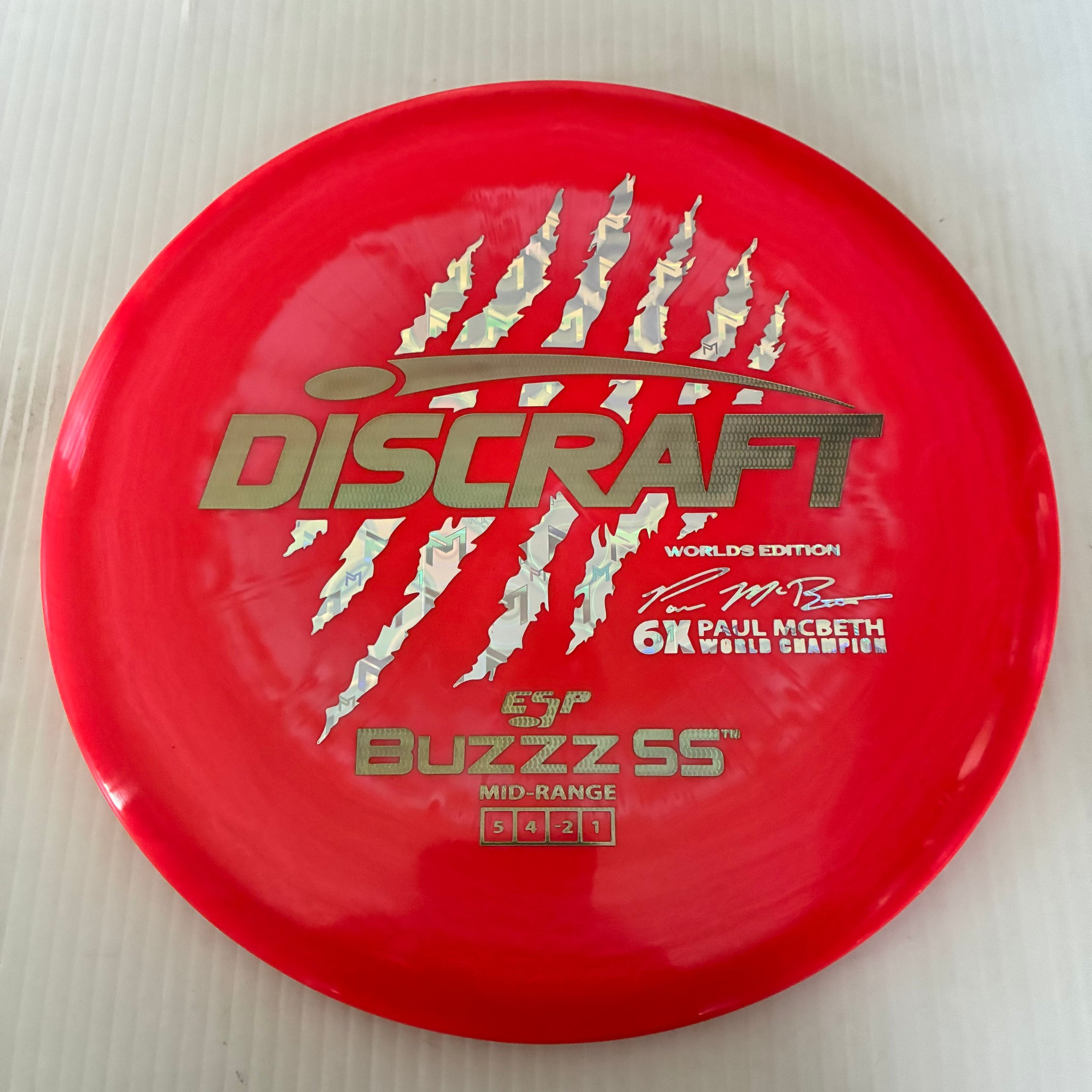 Discraft 2026 Worlds Fundraiser Paul McBeth 6x Claws ESP Buzzz SS 5/4/-2/1 Box 2