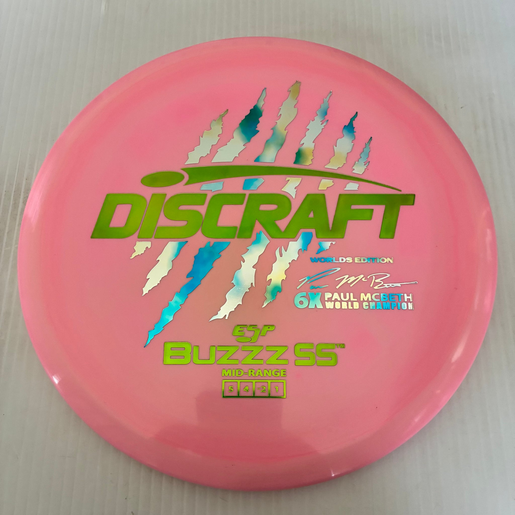 Discraft 2026 Worlds Fundraiser Paul McBeth 6x Claws ESP Buzzz SS 5/4/-2/1 Box 2