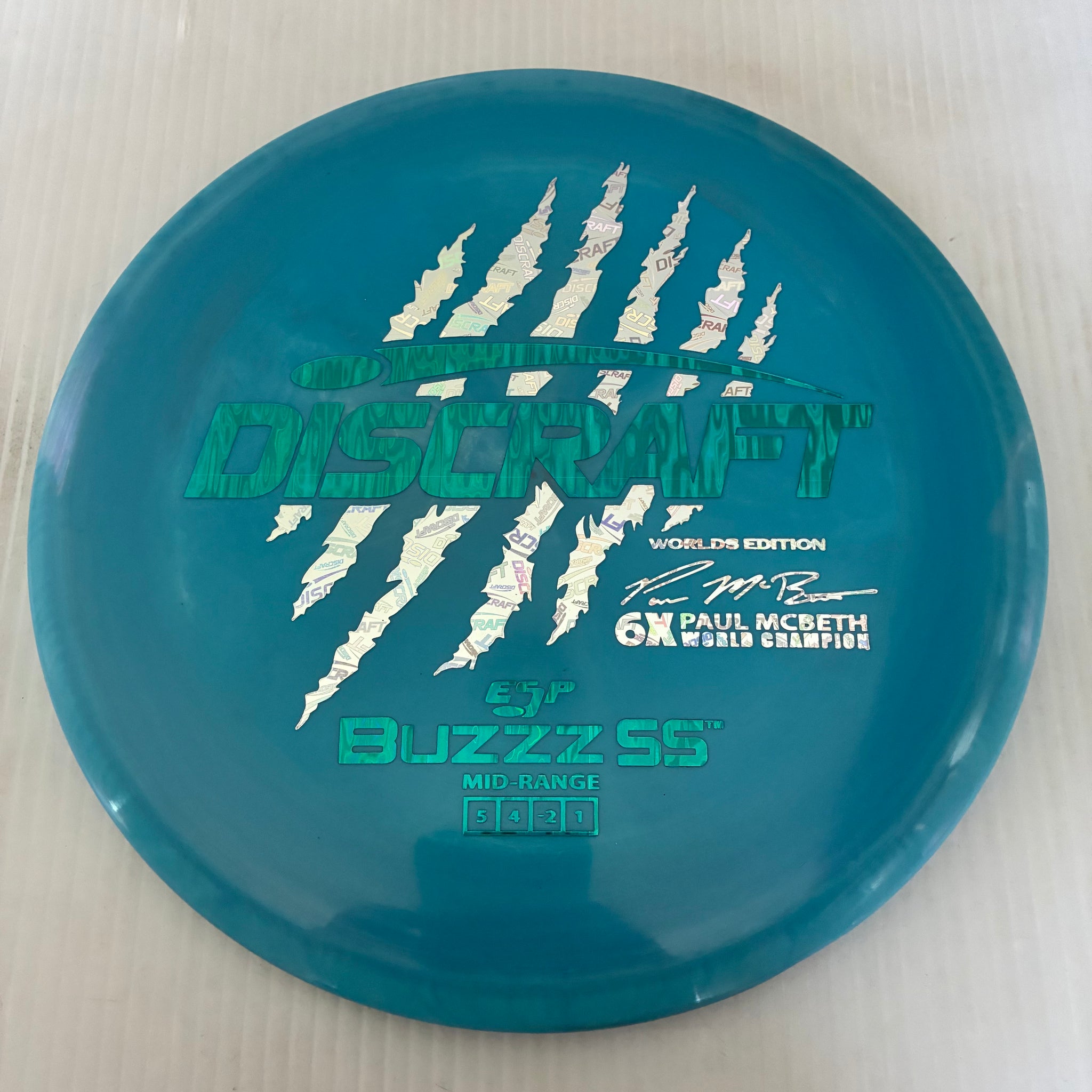 Discraft 2026 Worlds Fundraiser Paul McBeth 6x Claws ESP Buzzz SS 5/4/-2/1 Box 2