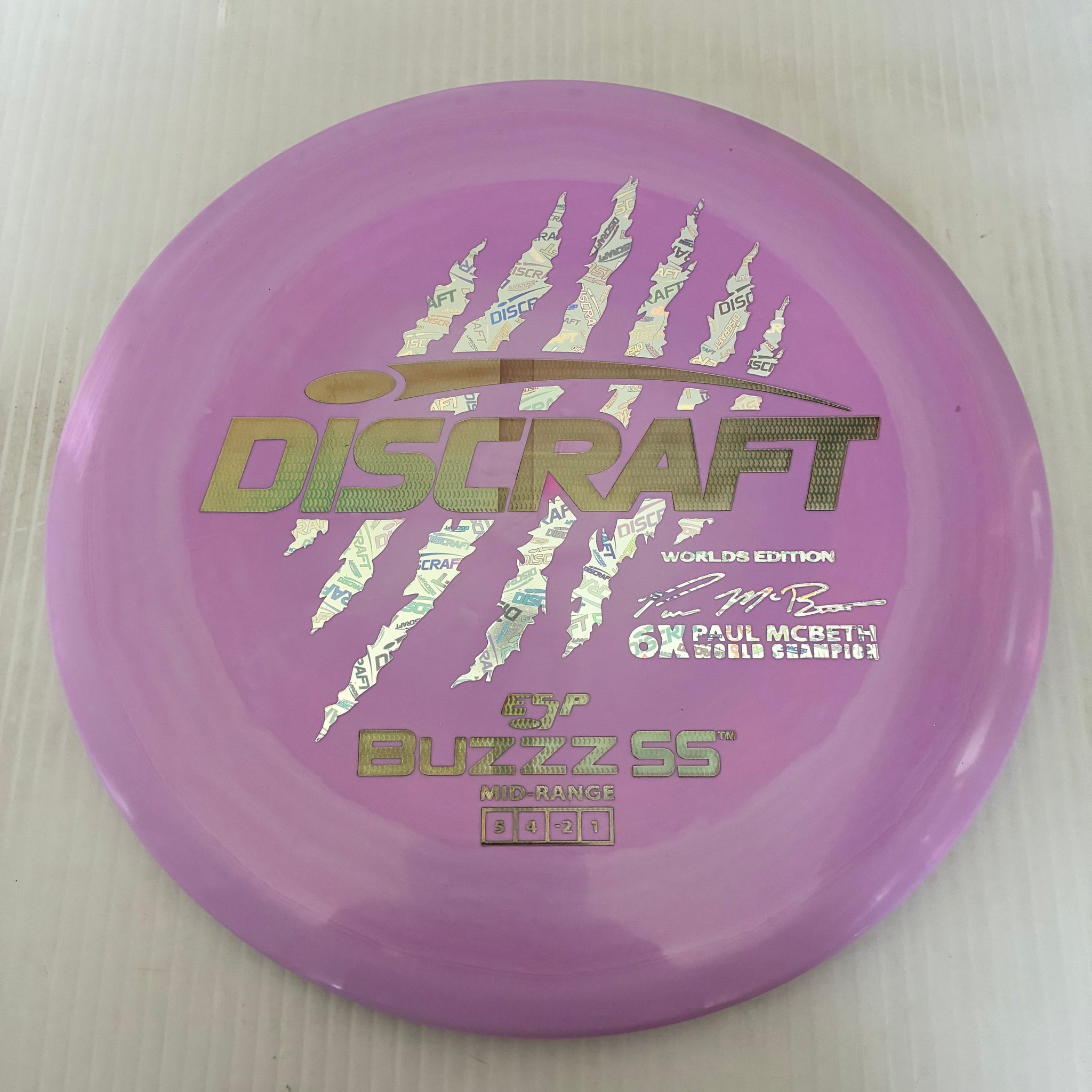 Discraft 2026 Worlds Fundraiser Paul McBeth 6x Claws ESP Buzzz SS 5/4/-2/1 Box 2