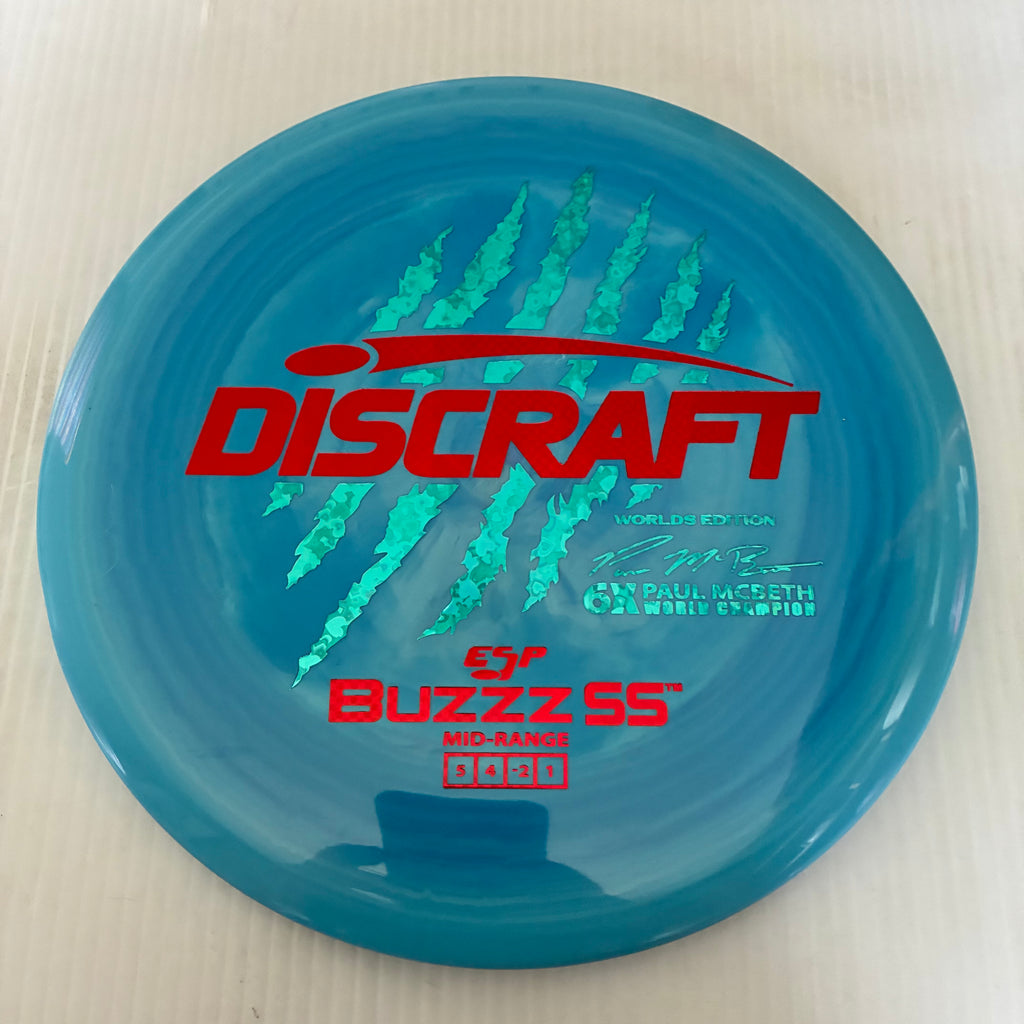 Discraft 2026 Worlds Fundraiser Paul McBeth 6x Claws ESP Buzzz SS 5/4/-2/1 Box 2