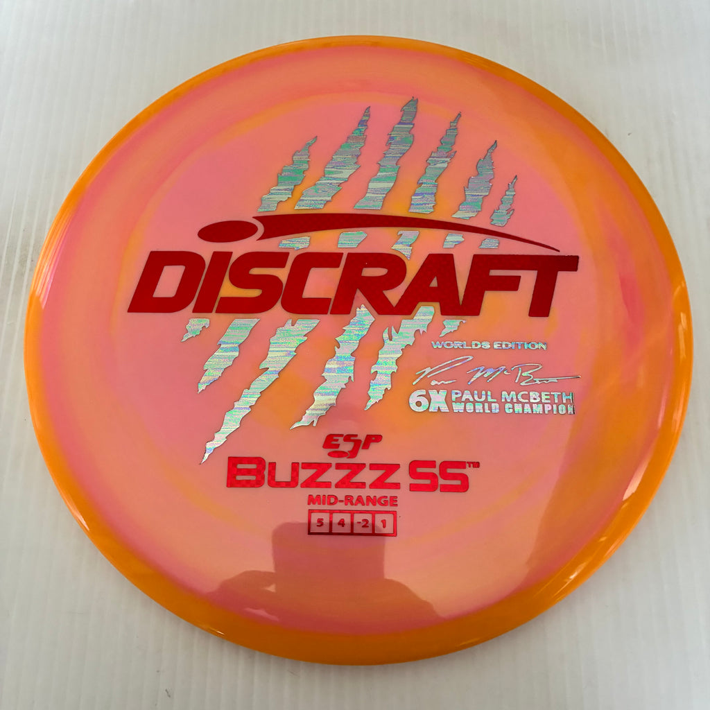 Discraft 2026 Worlds Fundraiser Paul McBeth 6x Claws ESP Buzzz SS 5/4/-2/1 Box 2